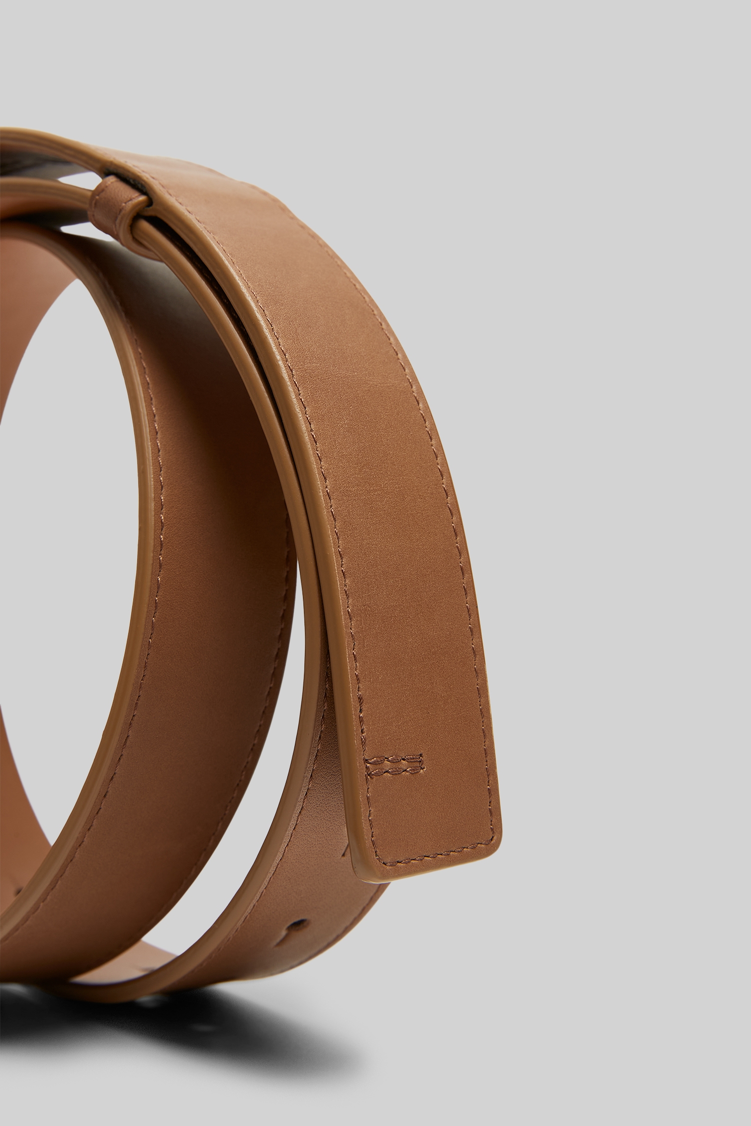 Saldo Walnut Leather Belt