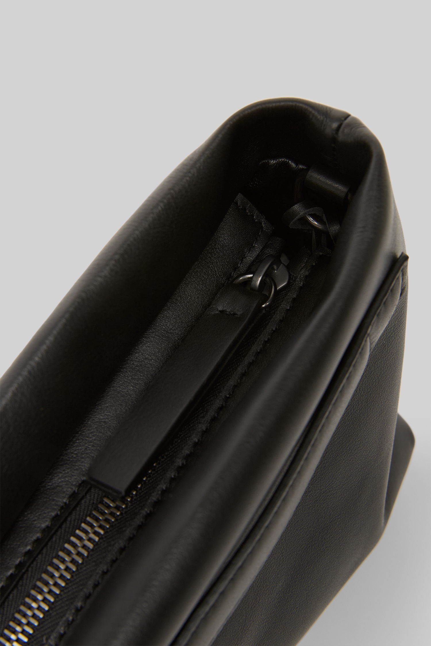 Fantasmino Black Leather Clutch