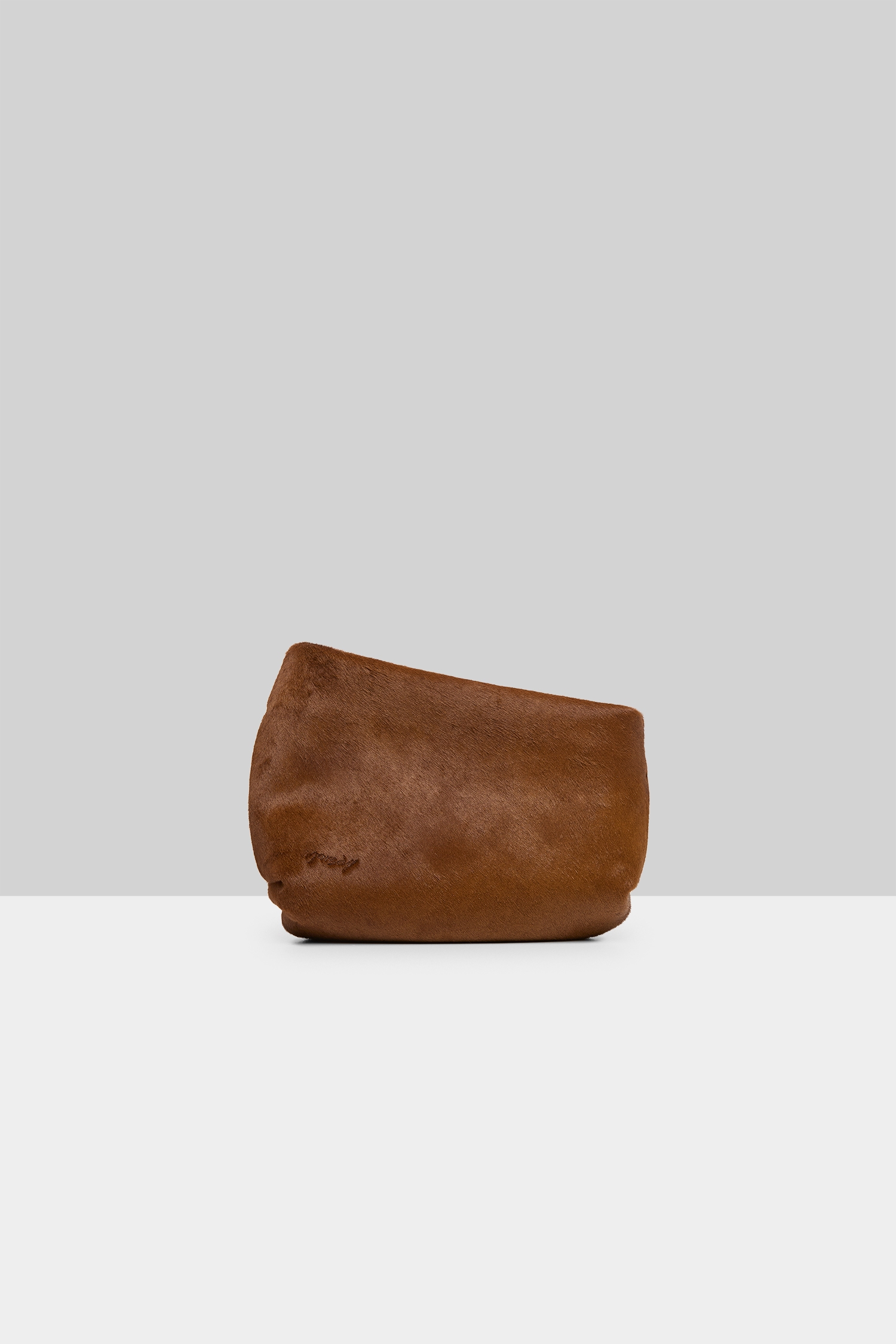 Fantasmino Basalt Leather Clutch