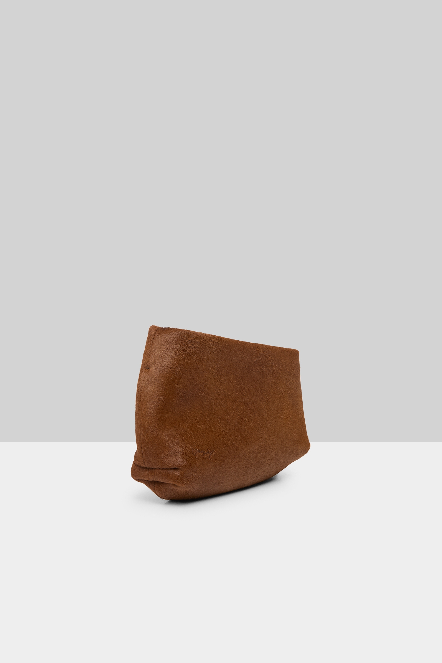 Fantasmino Basalt Leather Clutch
