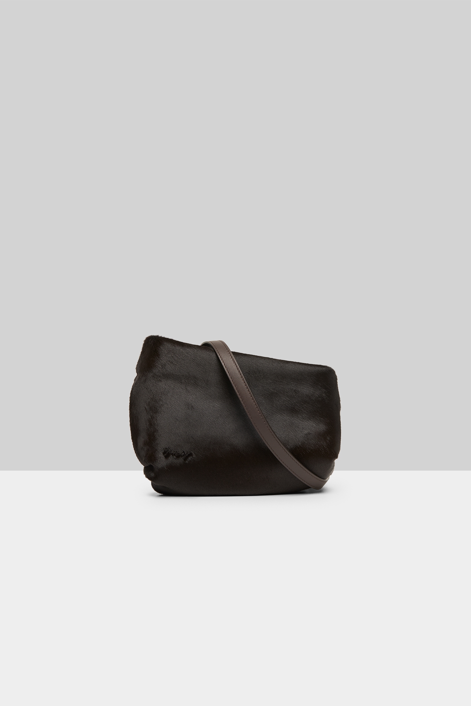 Fantasmino Dark Brown Leather Clutch