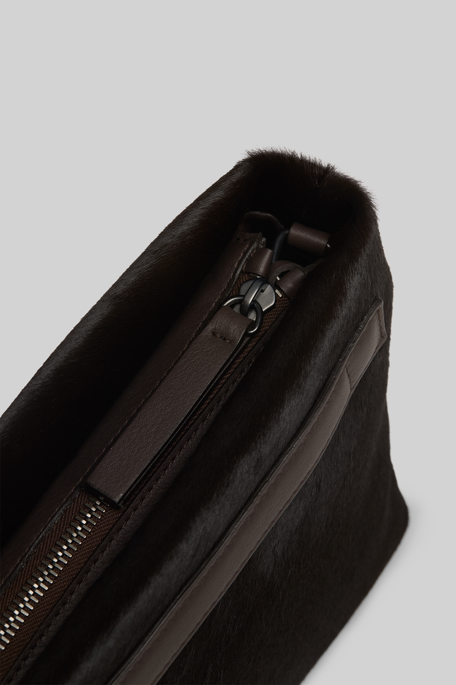 Fantasmino Dark Brown Leather Clutch