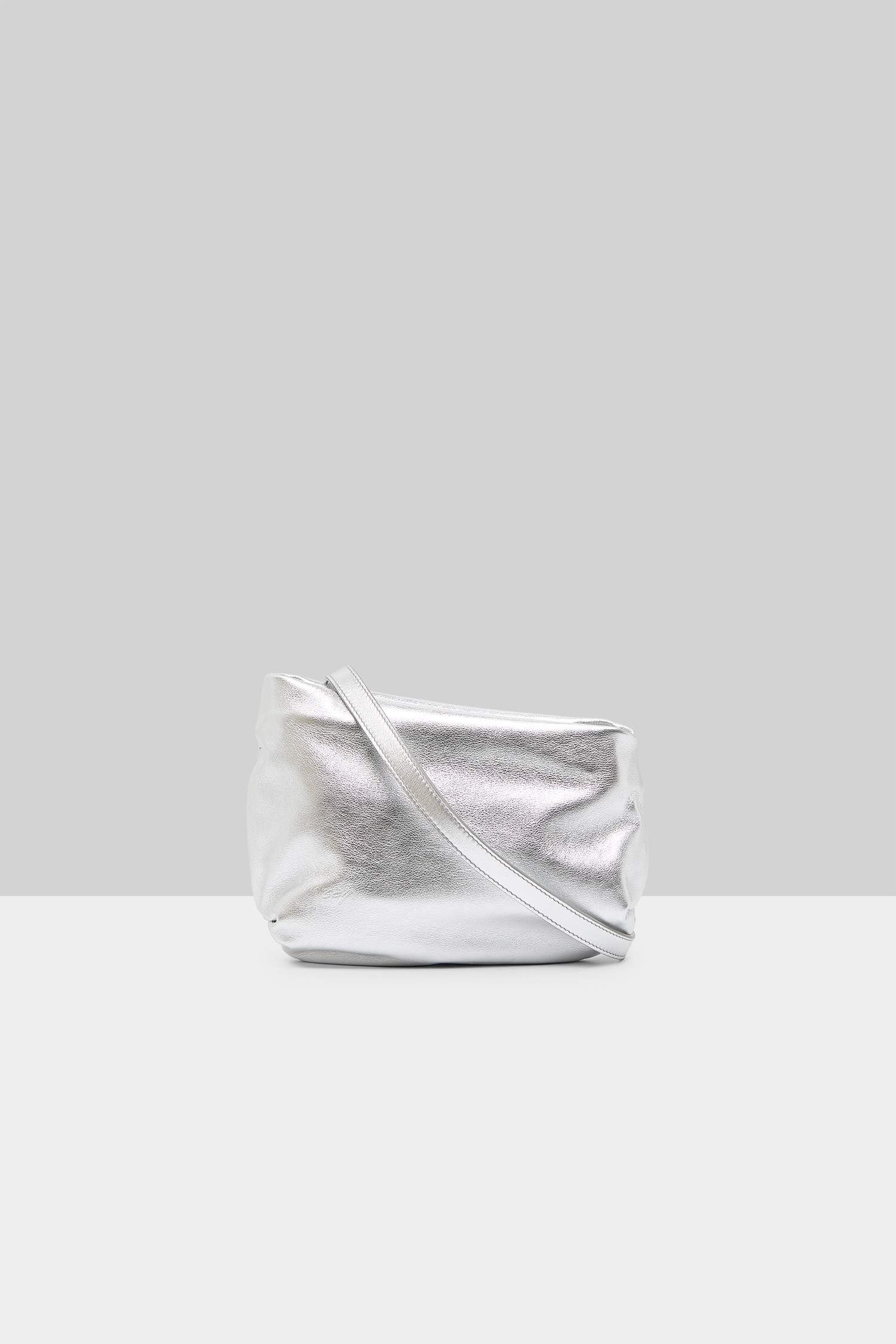 Fantasmino Silver Foil Clutch
