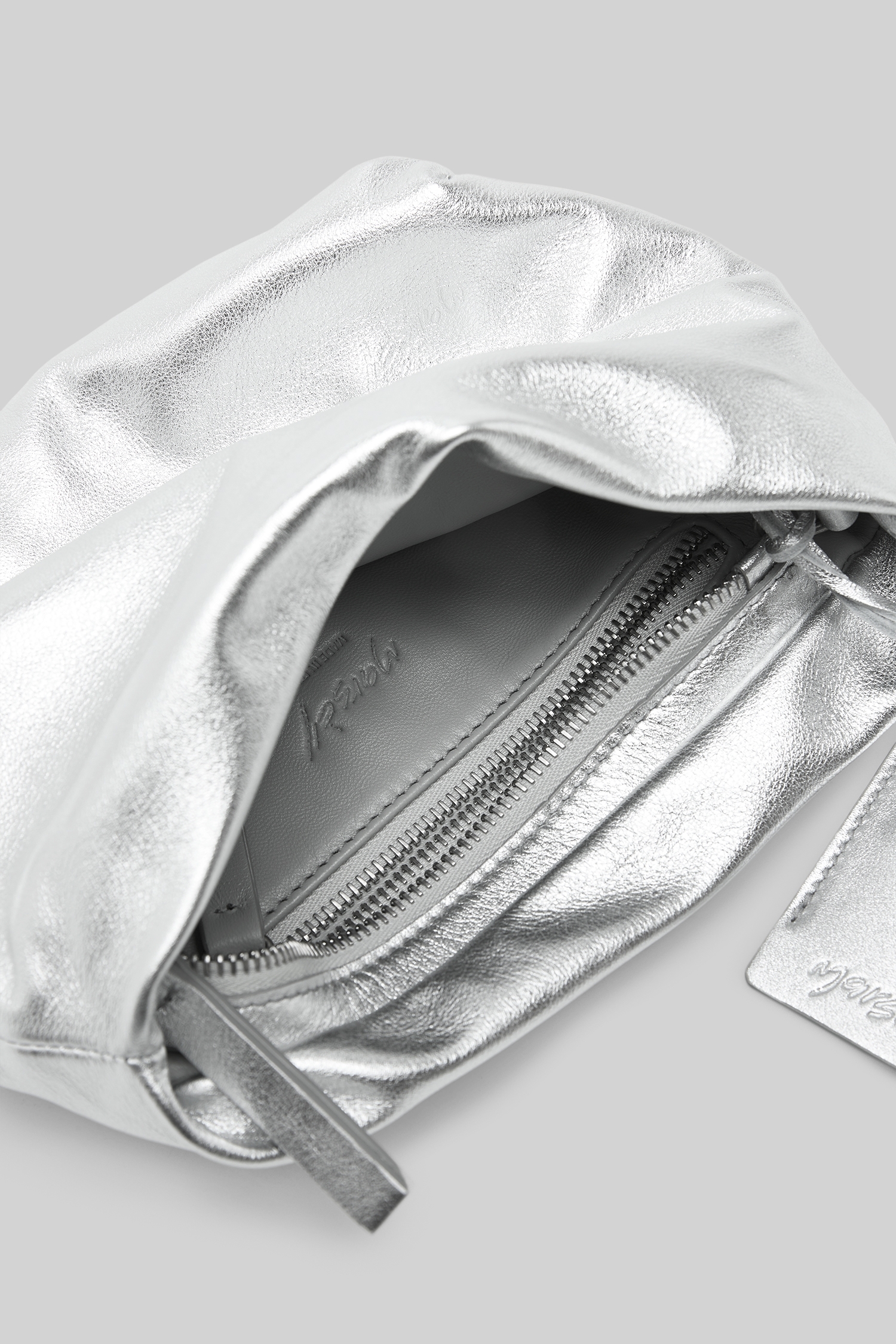 Fantasmino Silver Foil Clutch
