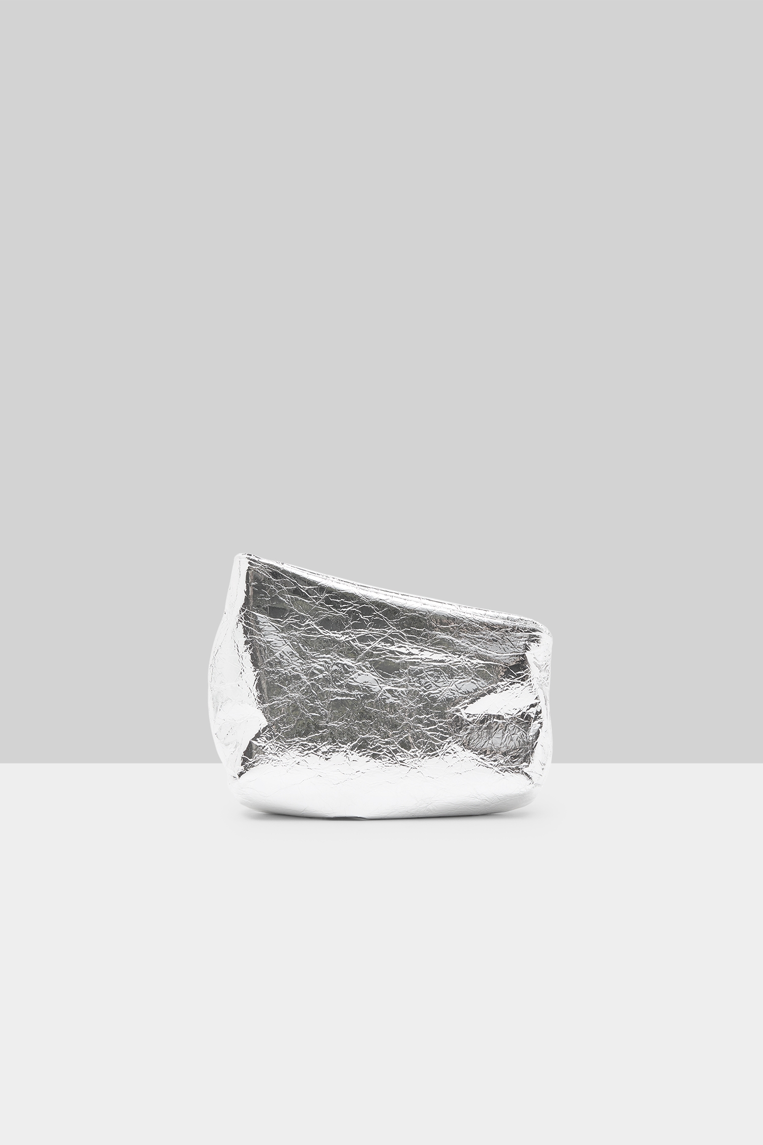 Fantasmino Silver Foil Clutch