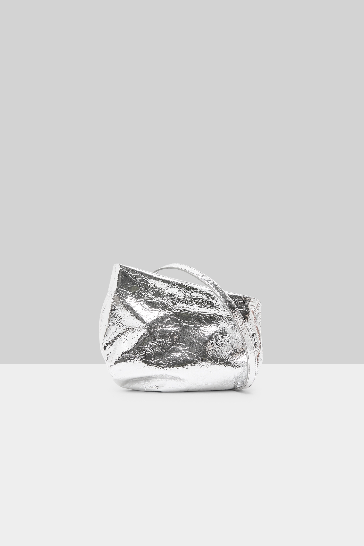 Fantasmino Silver Foil Clutch