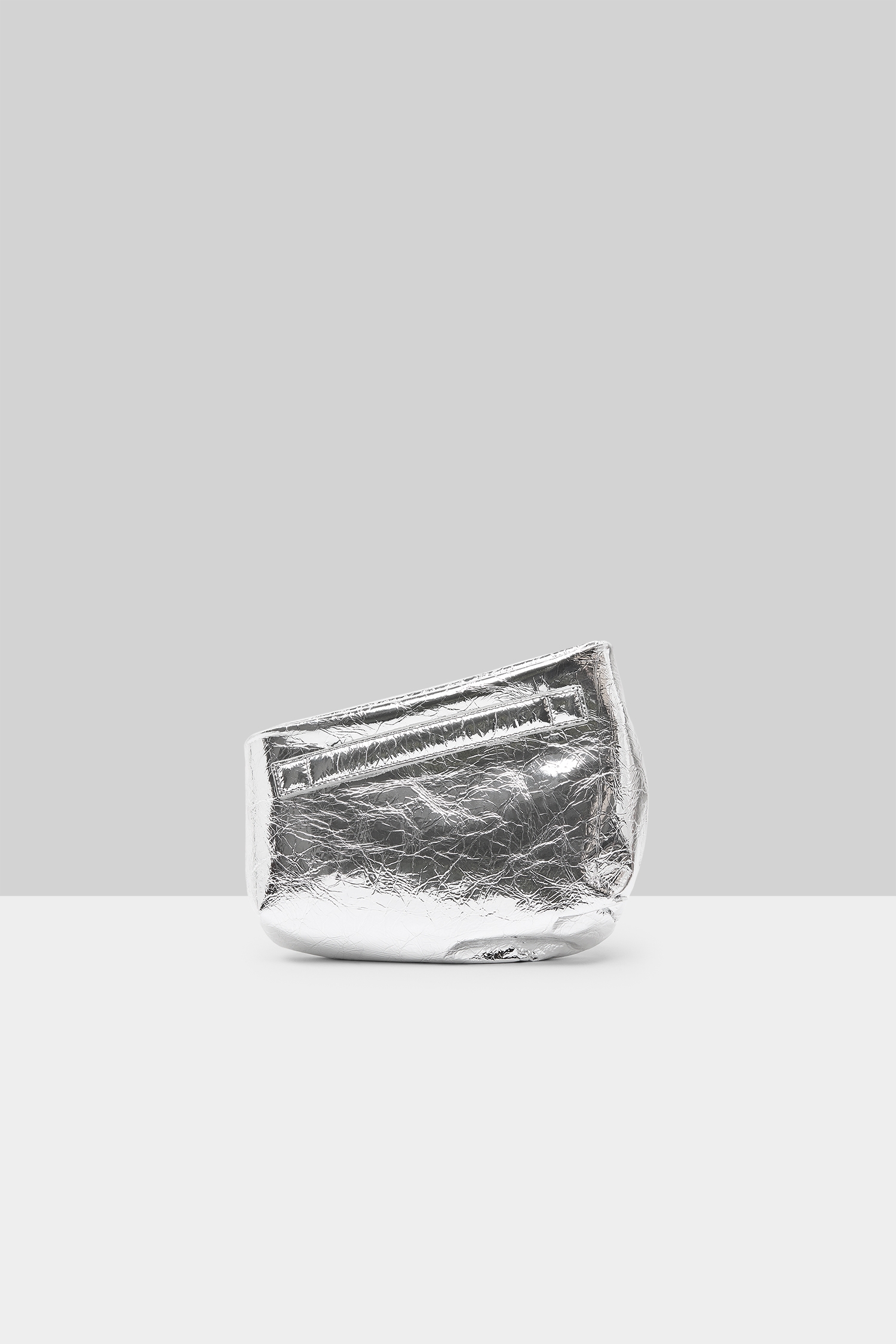 Fantasmino Silver Foil Clutch