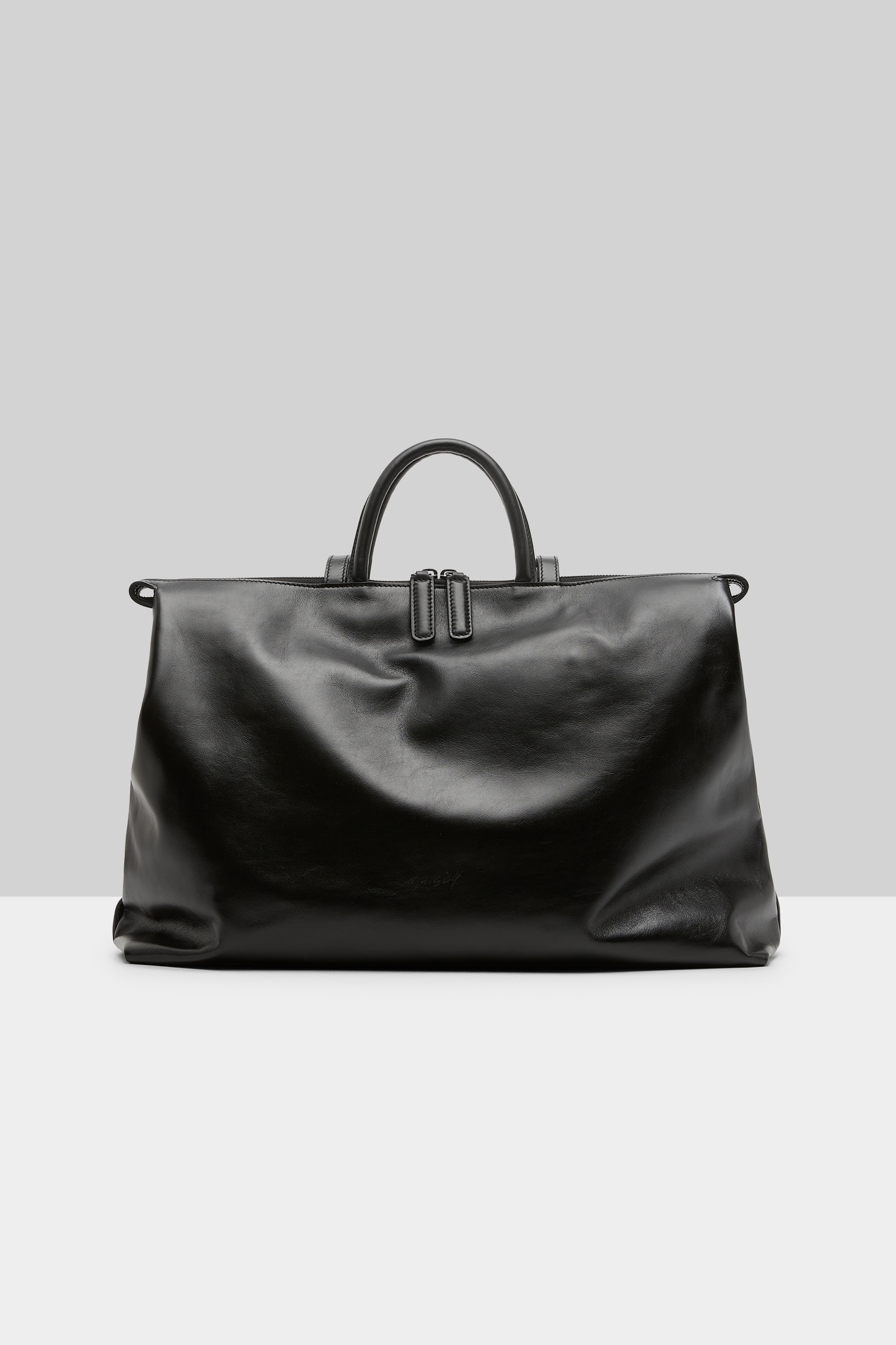 4 In Orizzontale Black Crossbody Bag