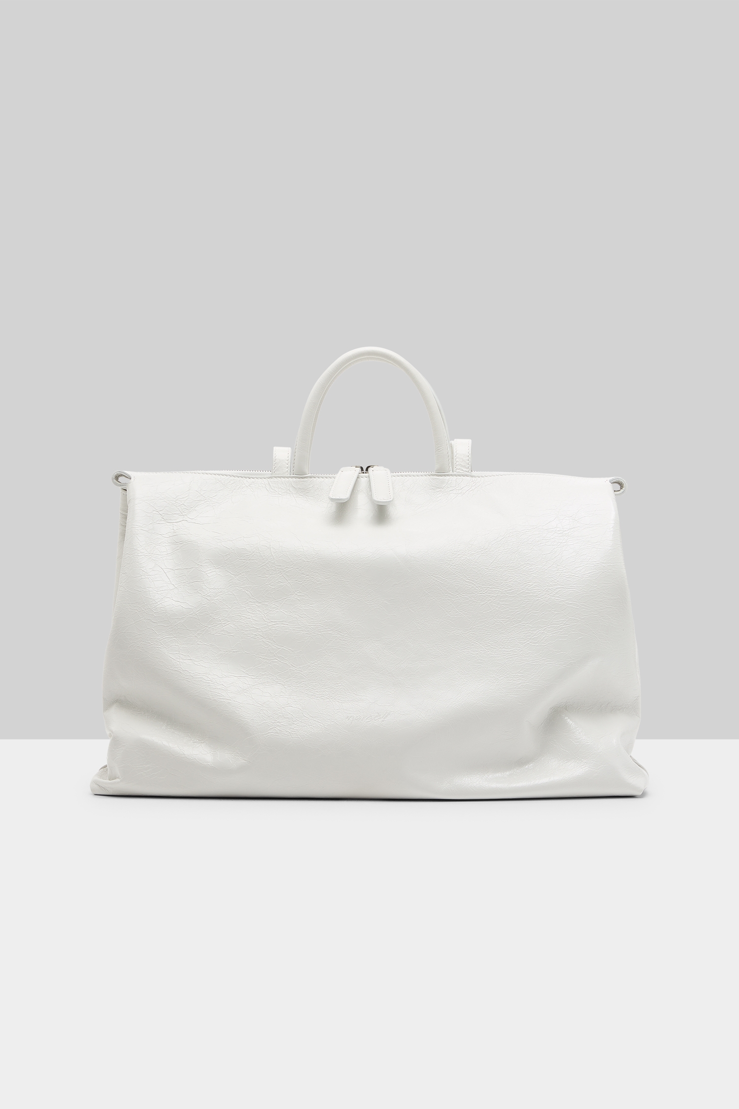 4 In Orizzontale White Crossbody Bag