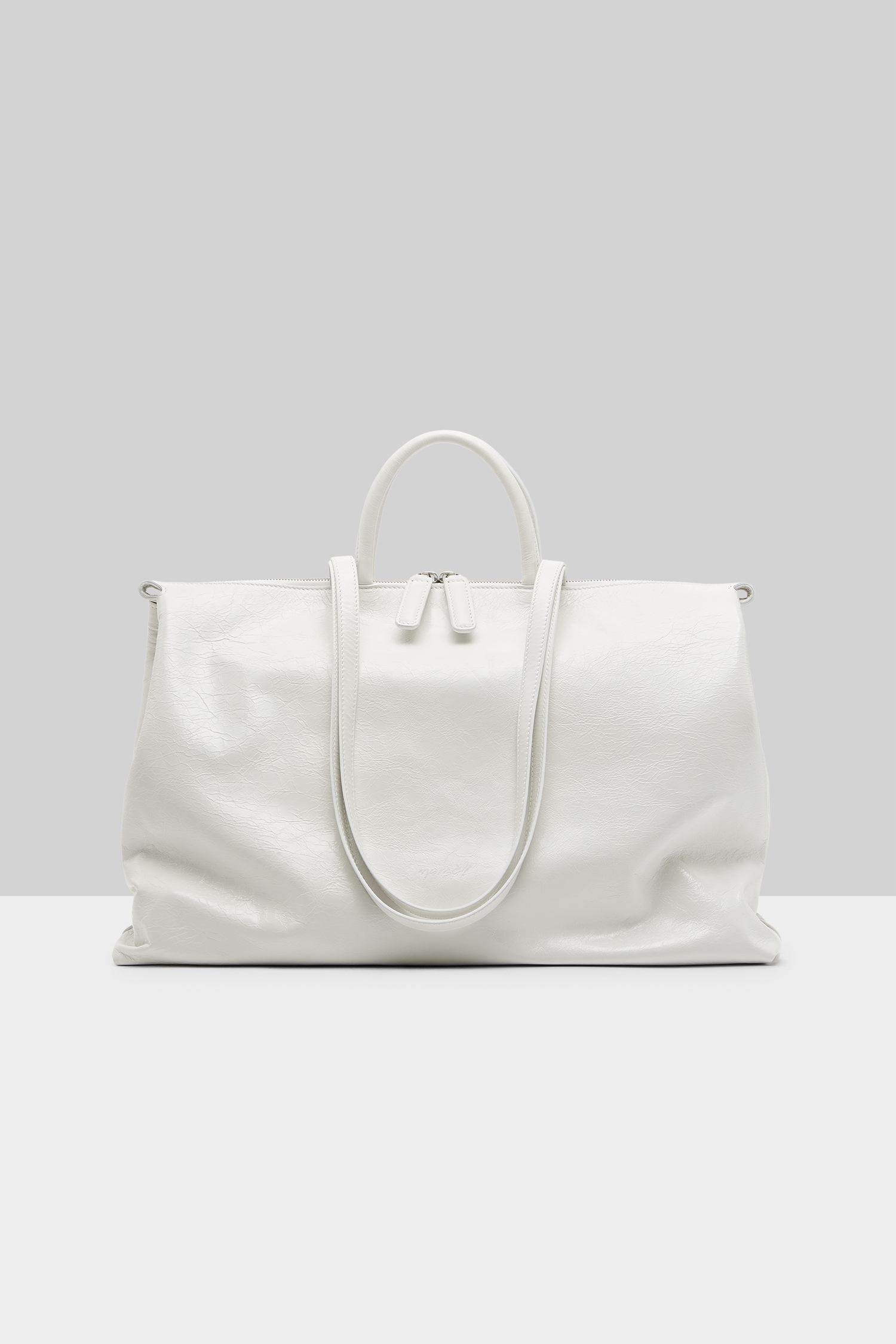 4 In Orizzontale White Crossbody Bag