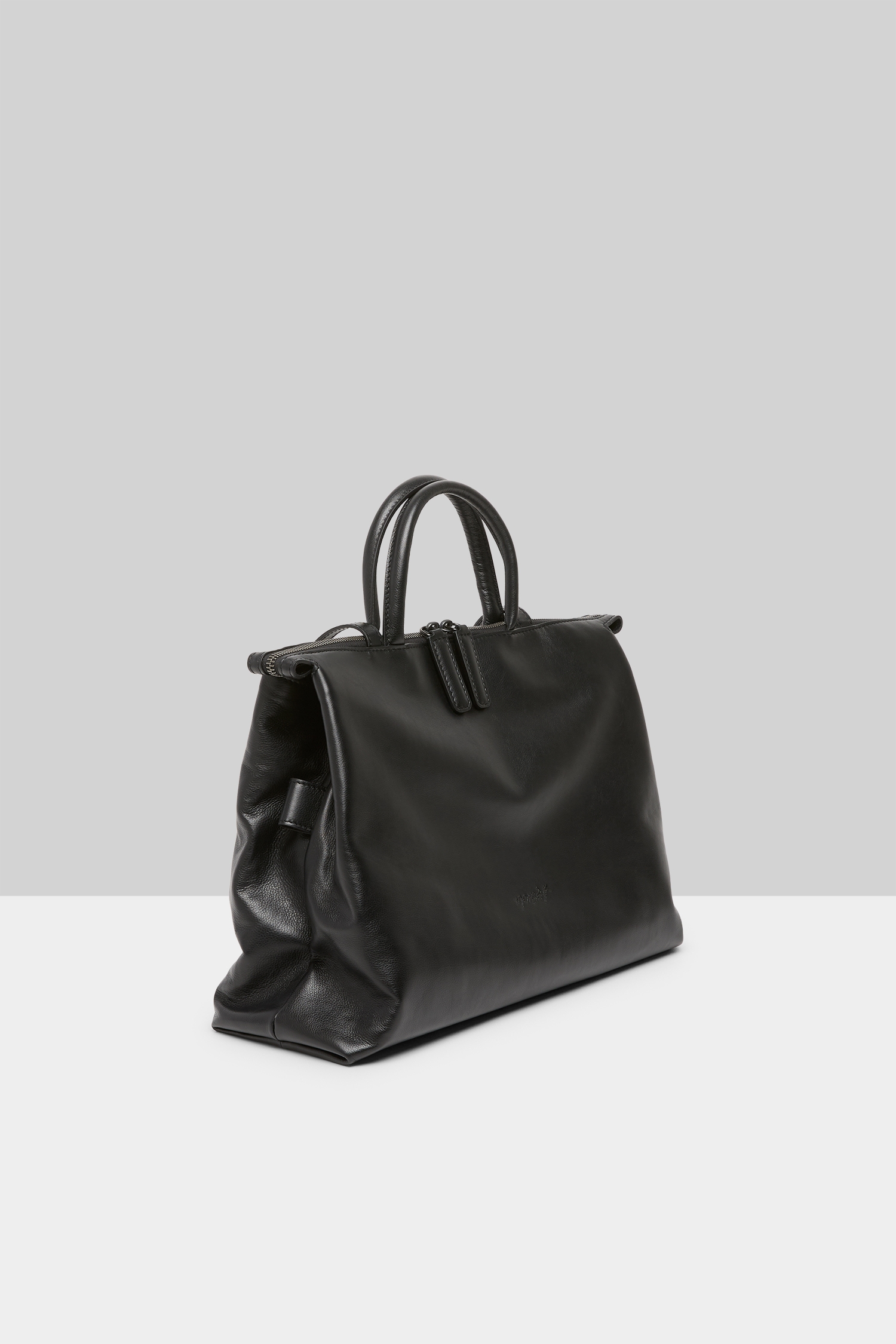 4 Dritta Black Leather Crossbody Bag
