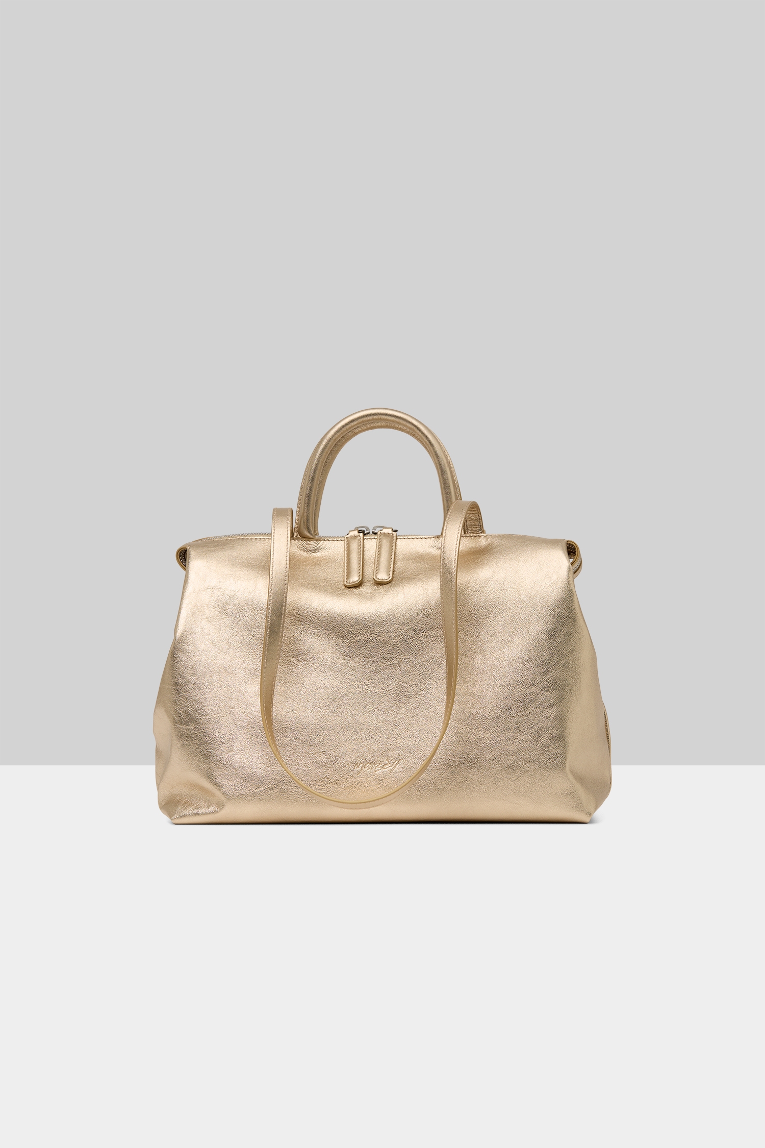 4 Dritta Platinum Foil Crossbody Bag