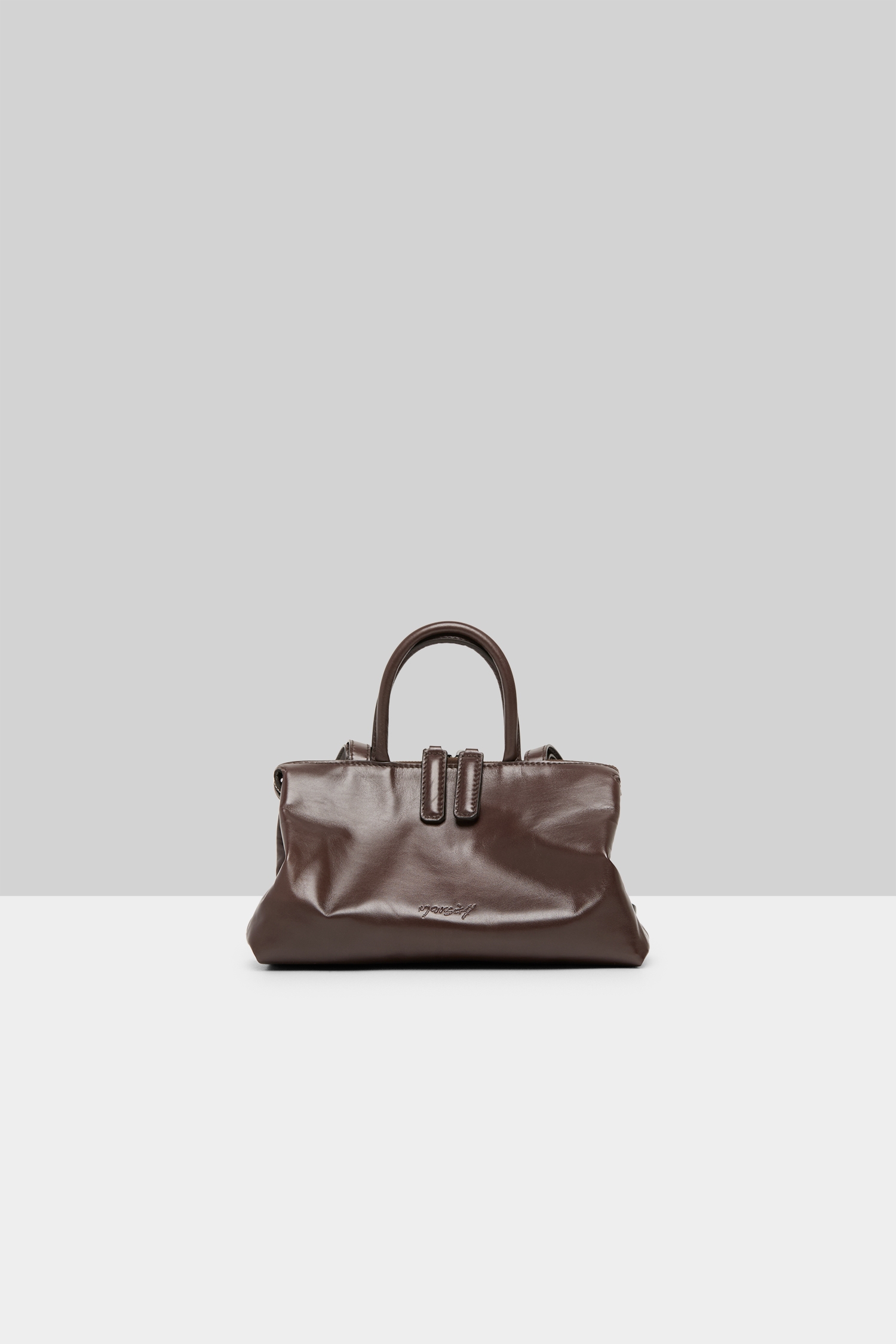 Mini Orizzonte Dark Brown Hand Bag