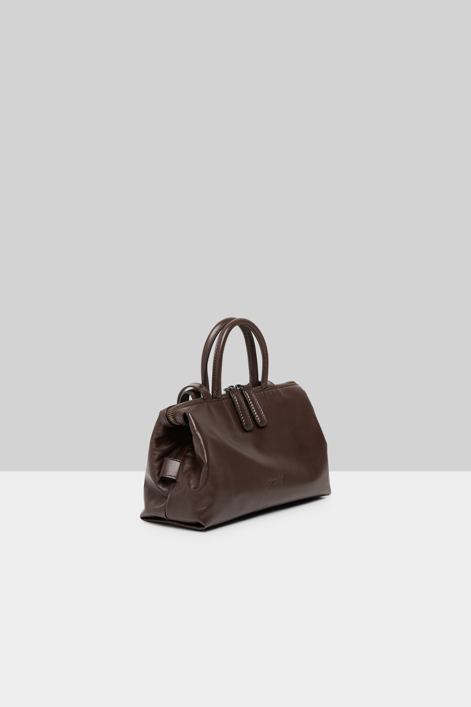 Mini Orizzonte Dark Brown Hand Bag