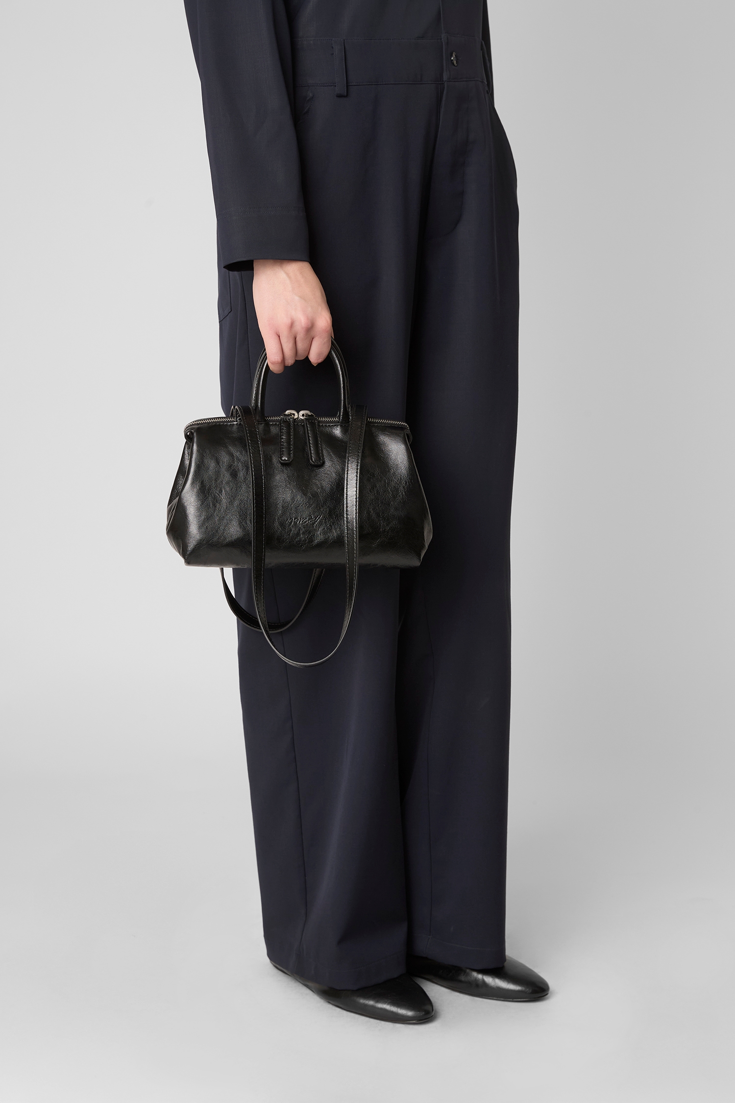 Mini Orizzonte Black Hand Bag