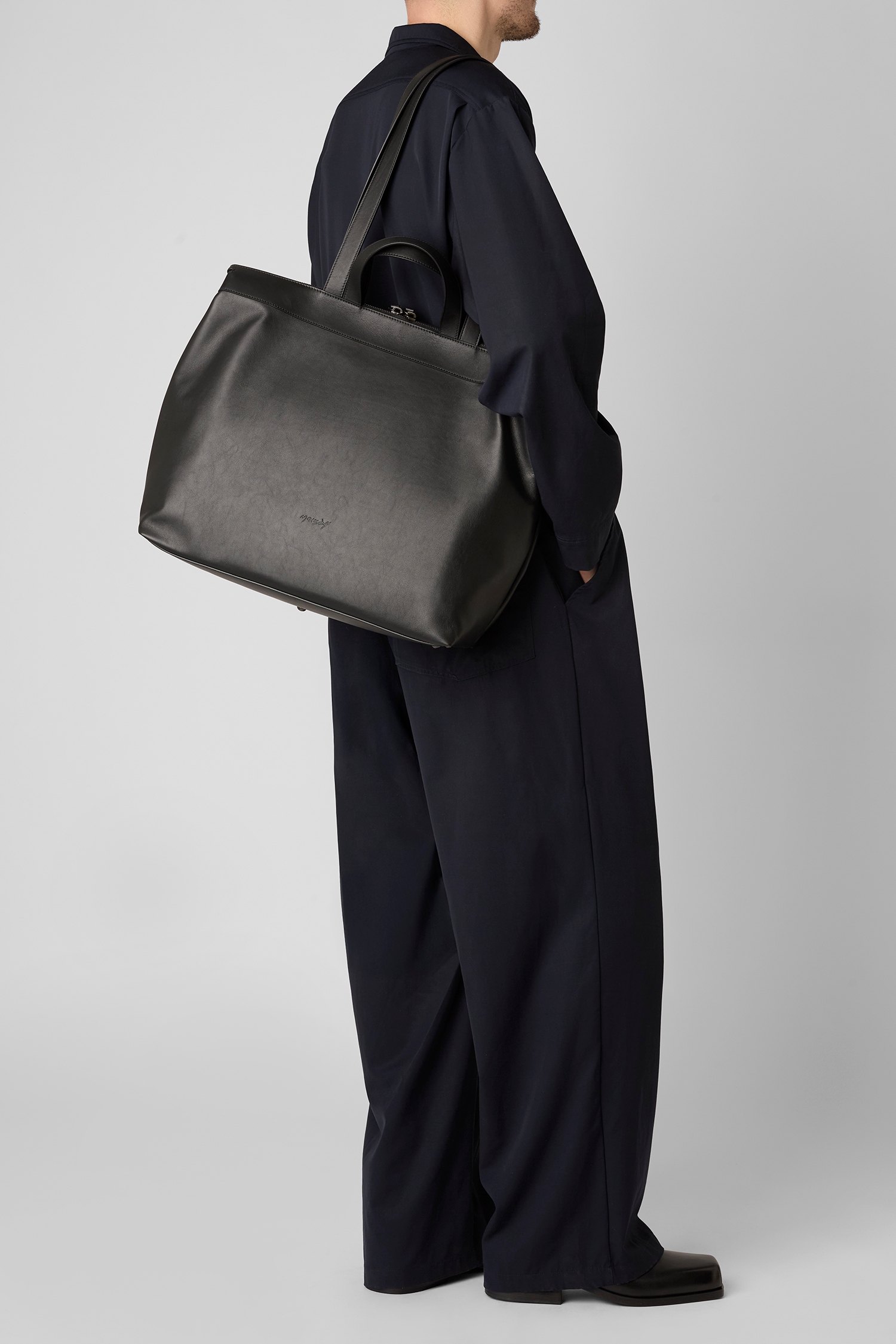 Borso Black Tote Bag
