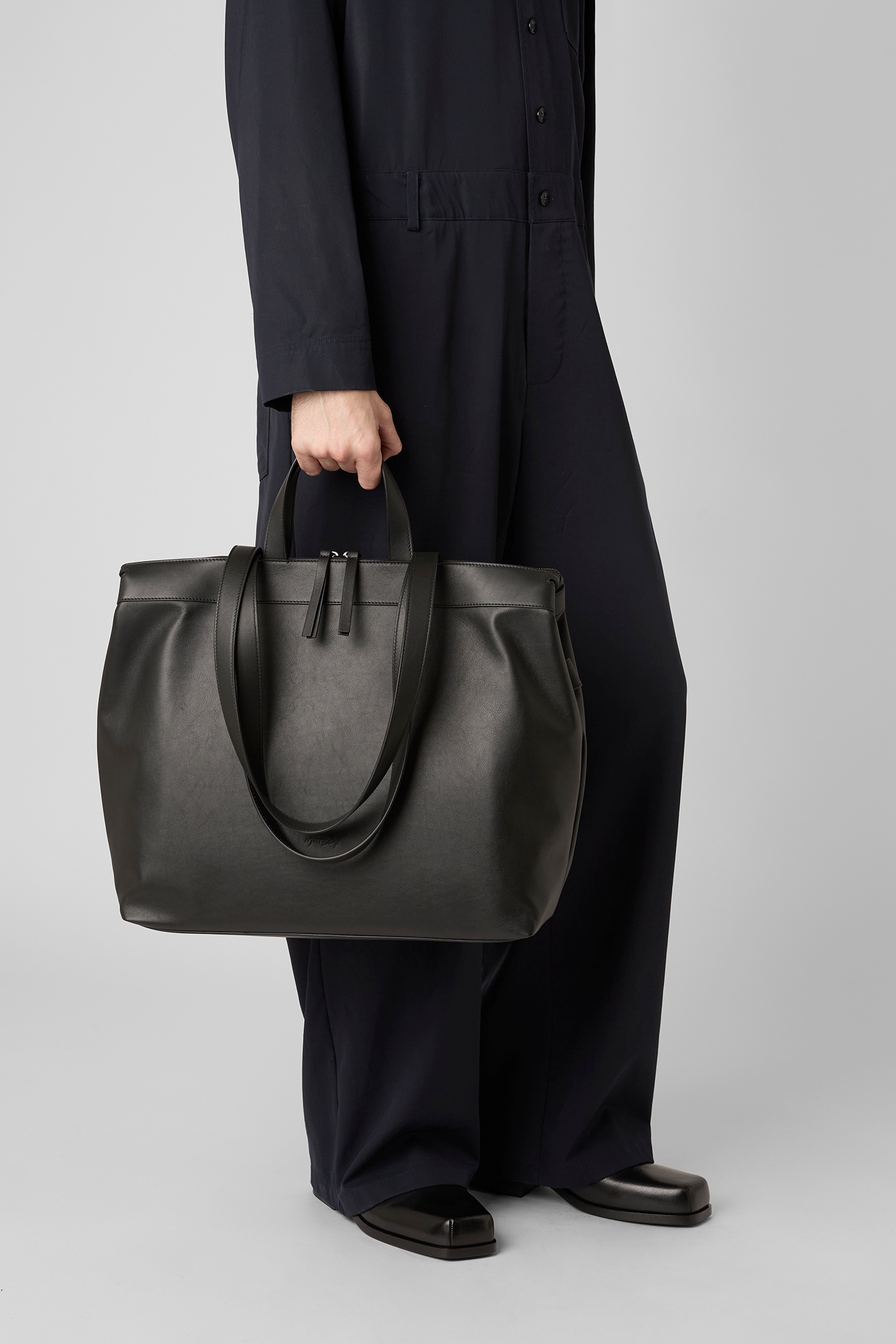 Borso Black Tote Bag