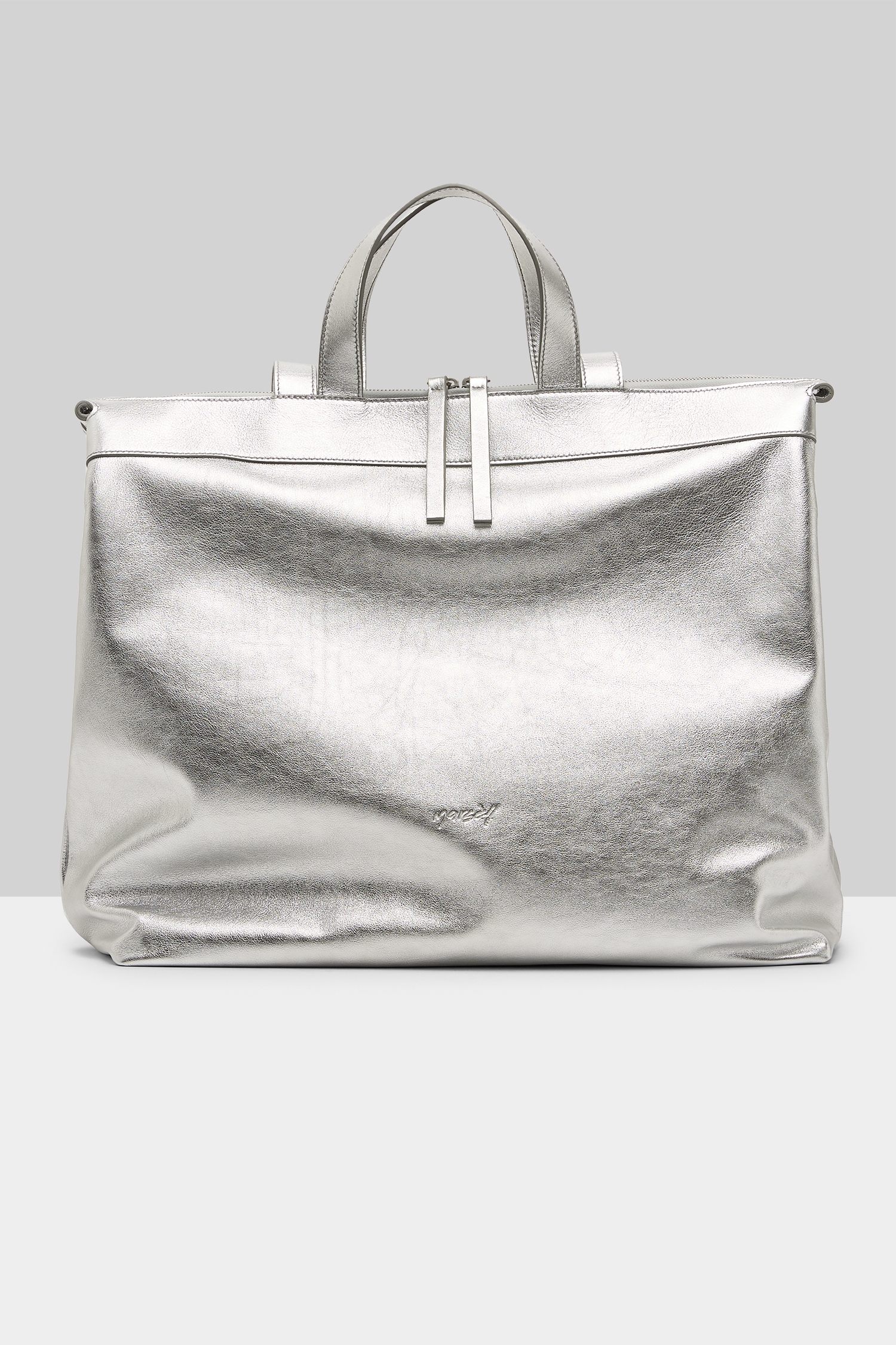 Borso Silver Foil Tote Bag