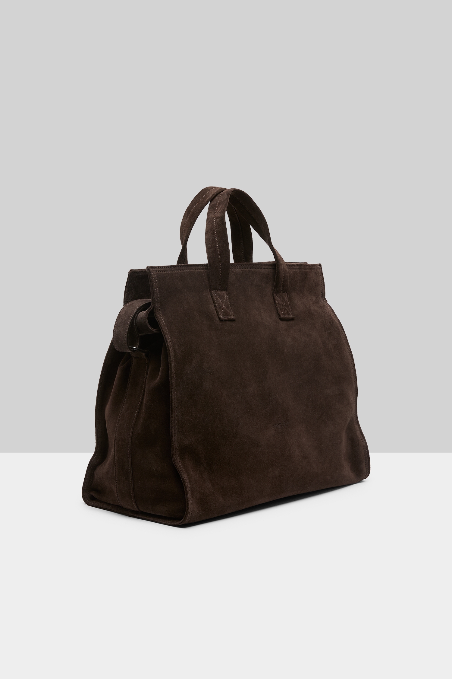 Ventiquattro Dark Brown Suede Weekender