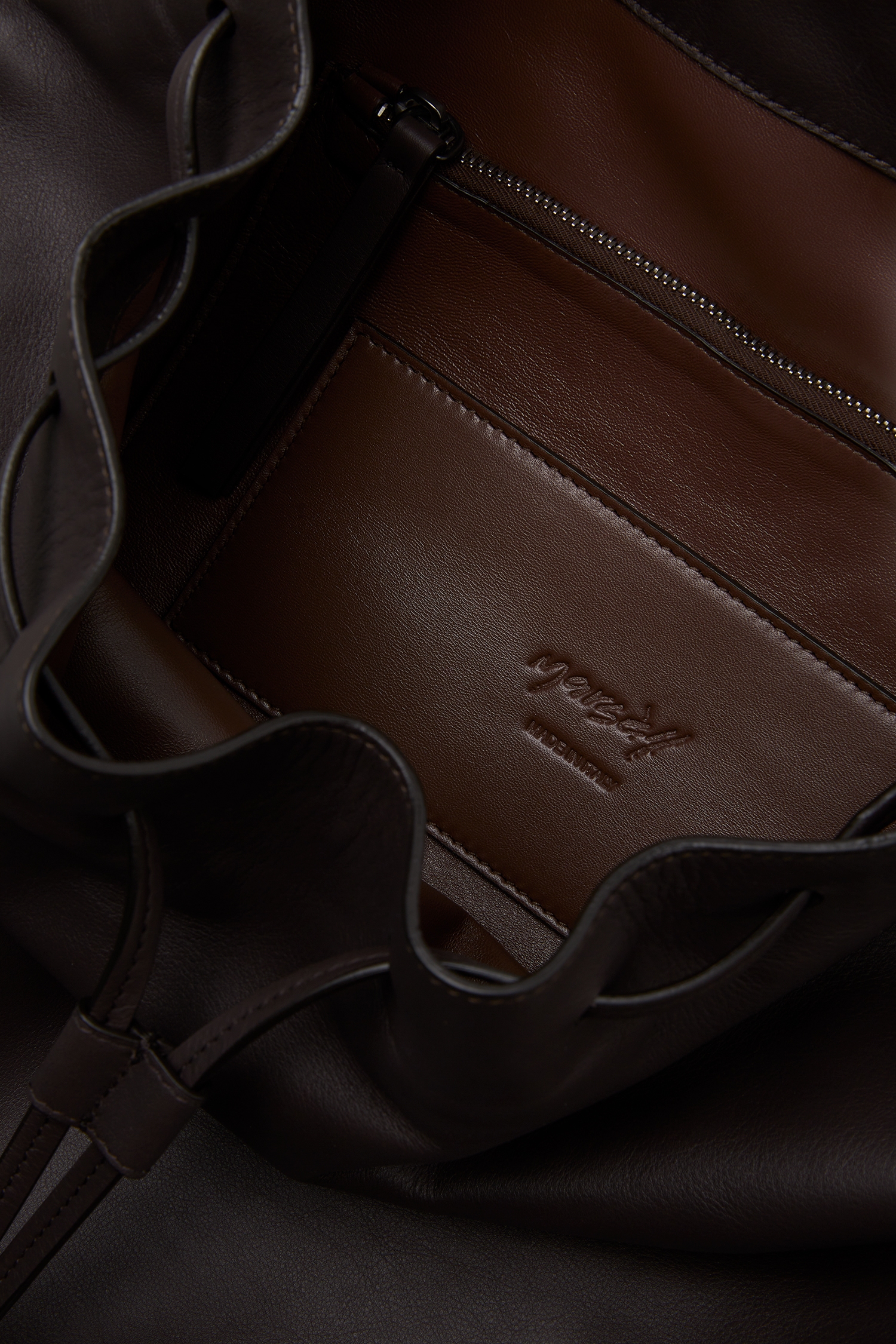 Patta Dark Brown Leather Backpack