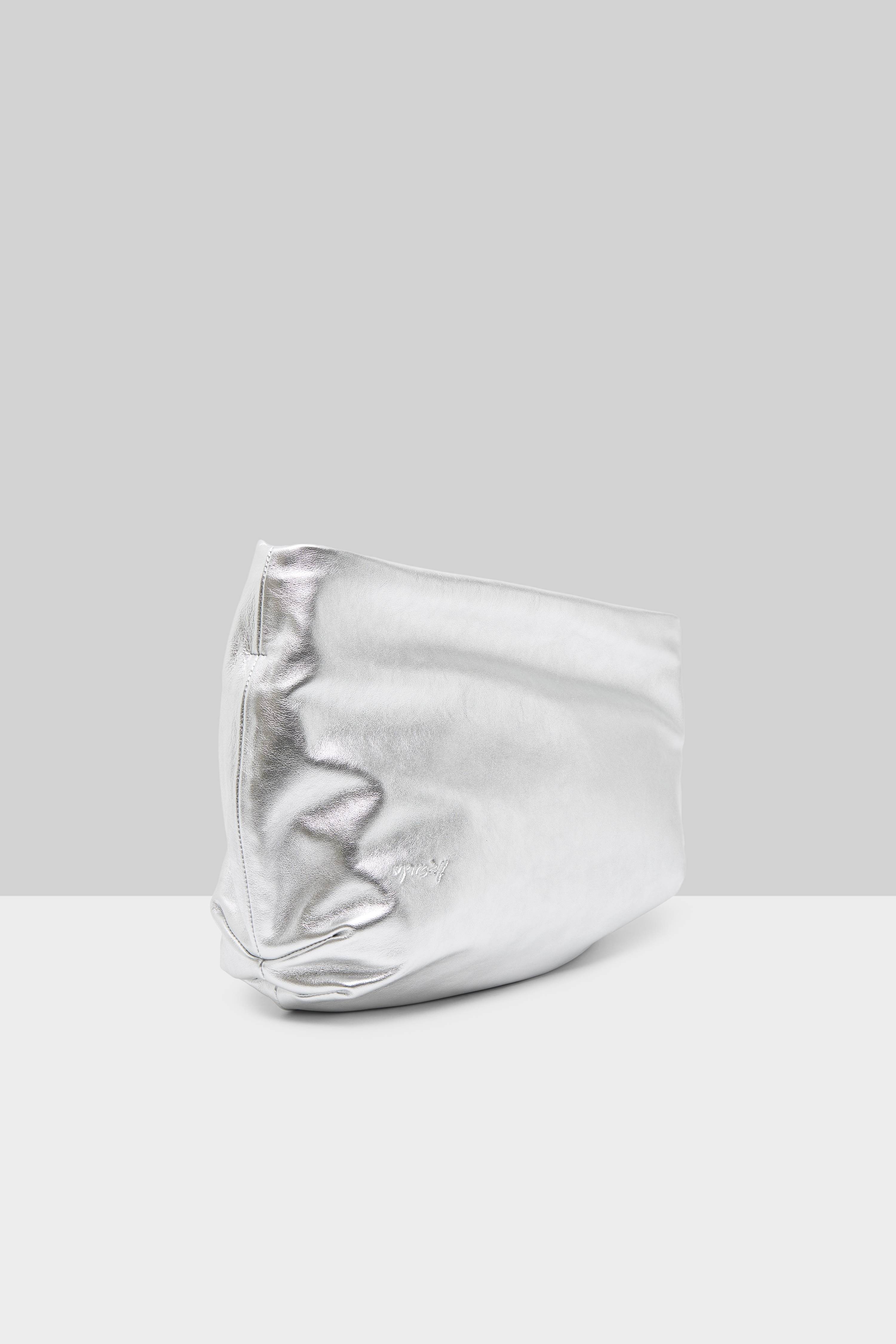 Fanta Silver Foil Crossbody Bag