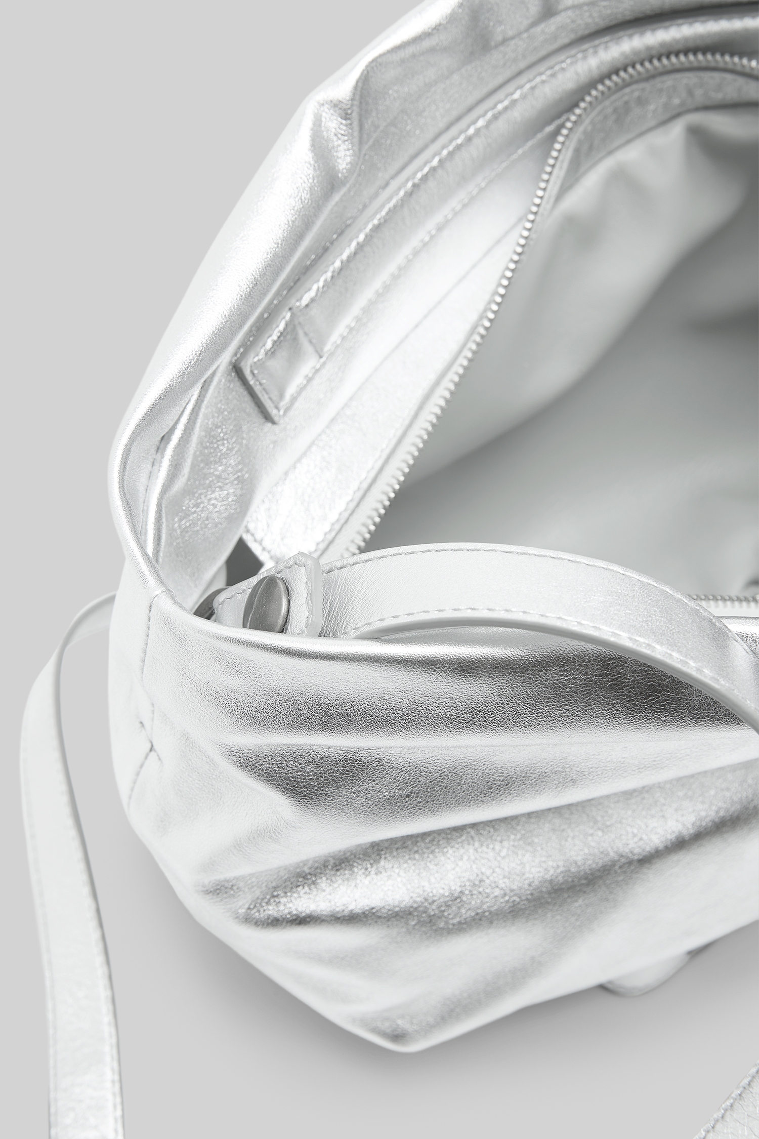 Fanta Silver Foil Crossbody Bag