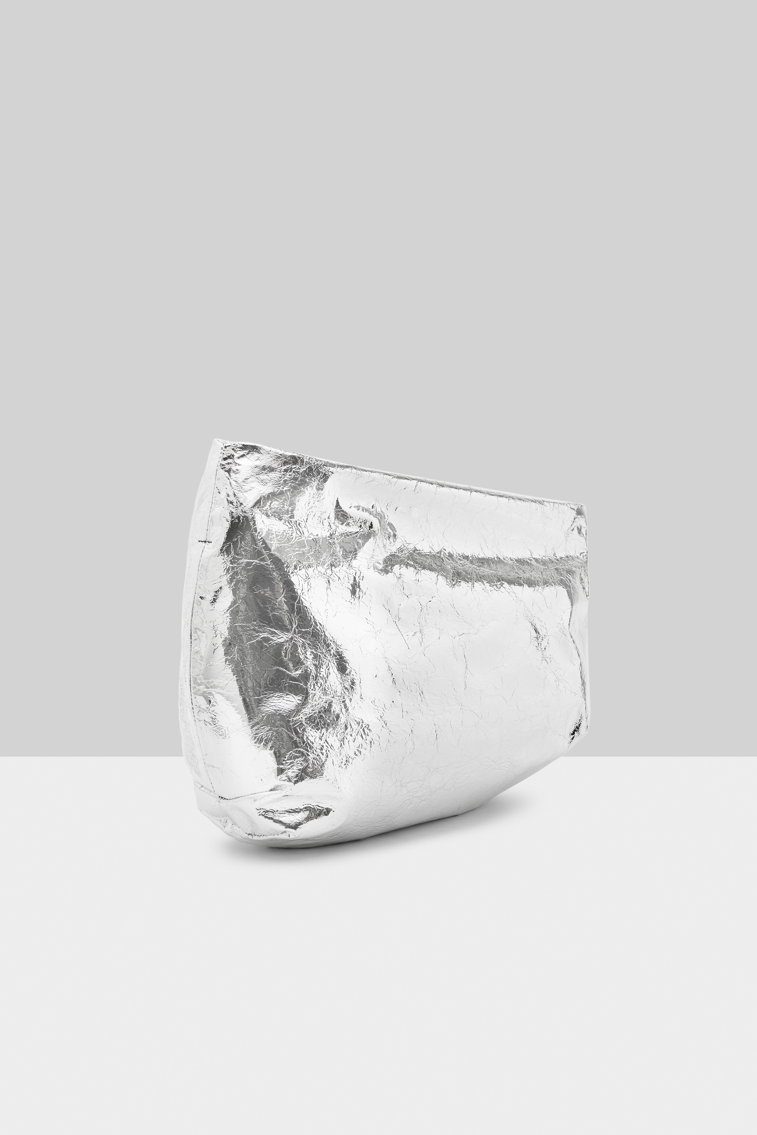 Fanta Silver Foil Crossbody Bag
