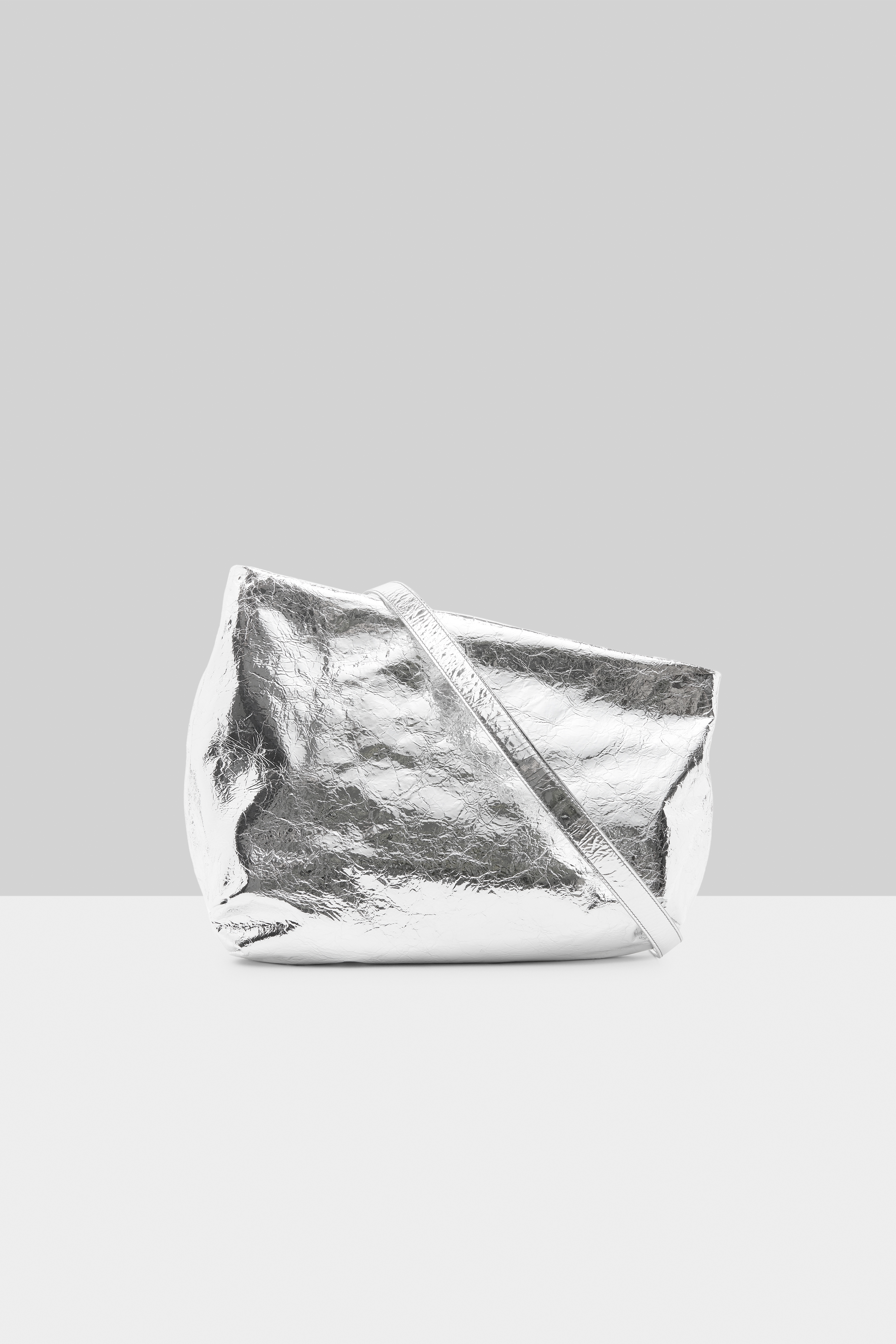 Fanta Silver Foil Crossbody Bag