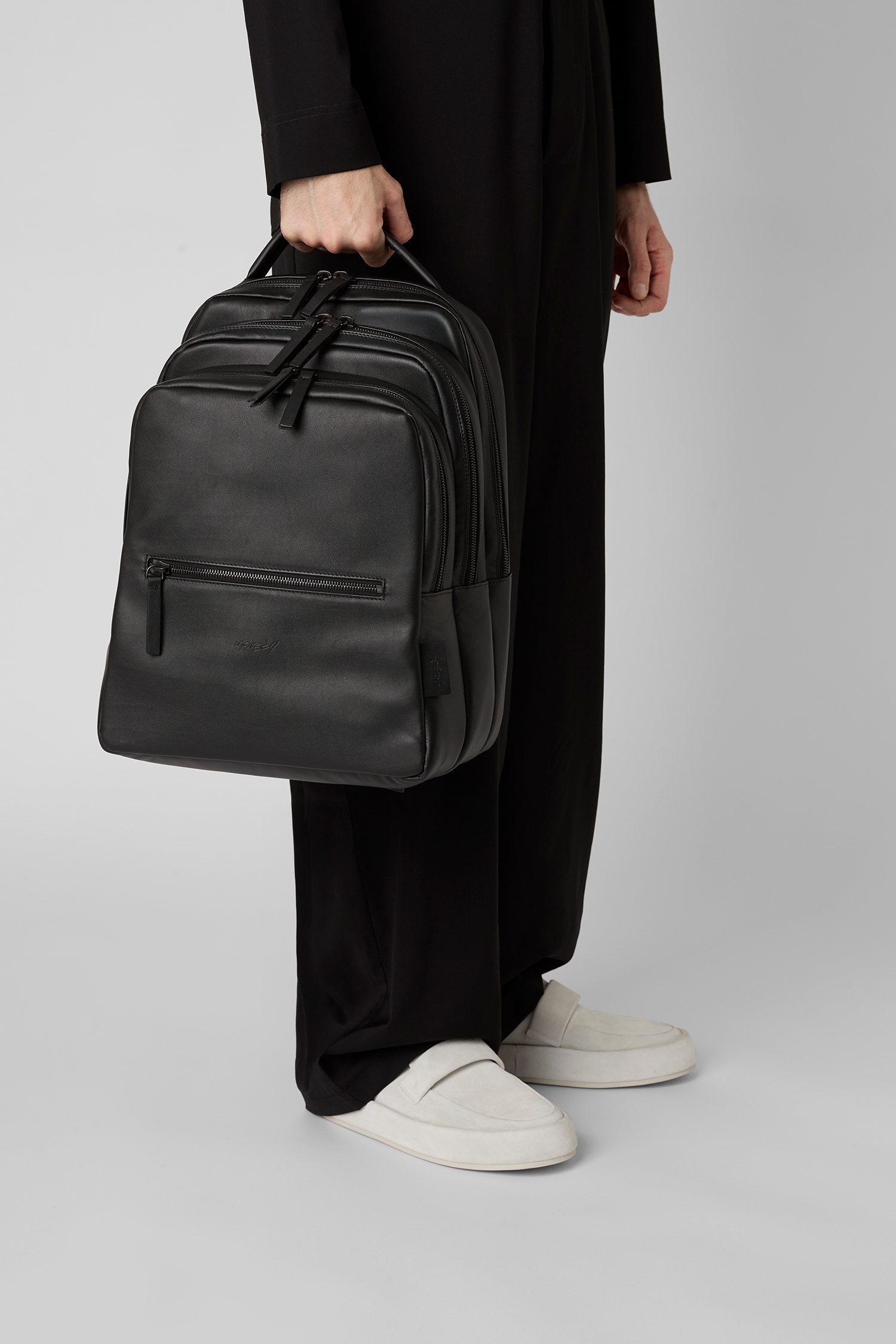 Triparto Black Backpack