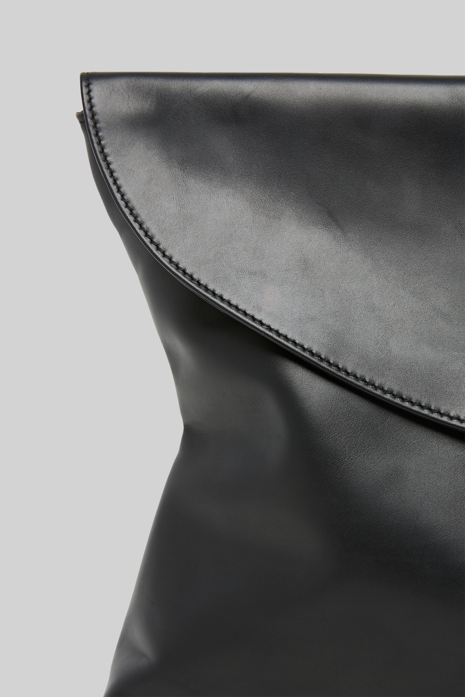 Drome Black Leather Clutch