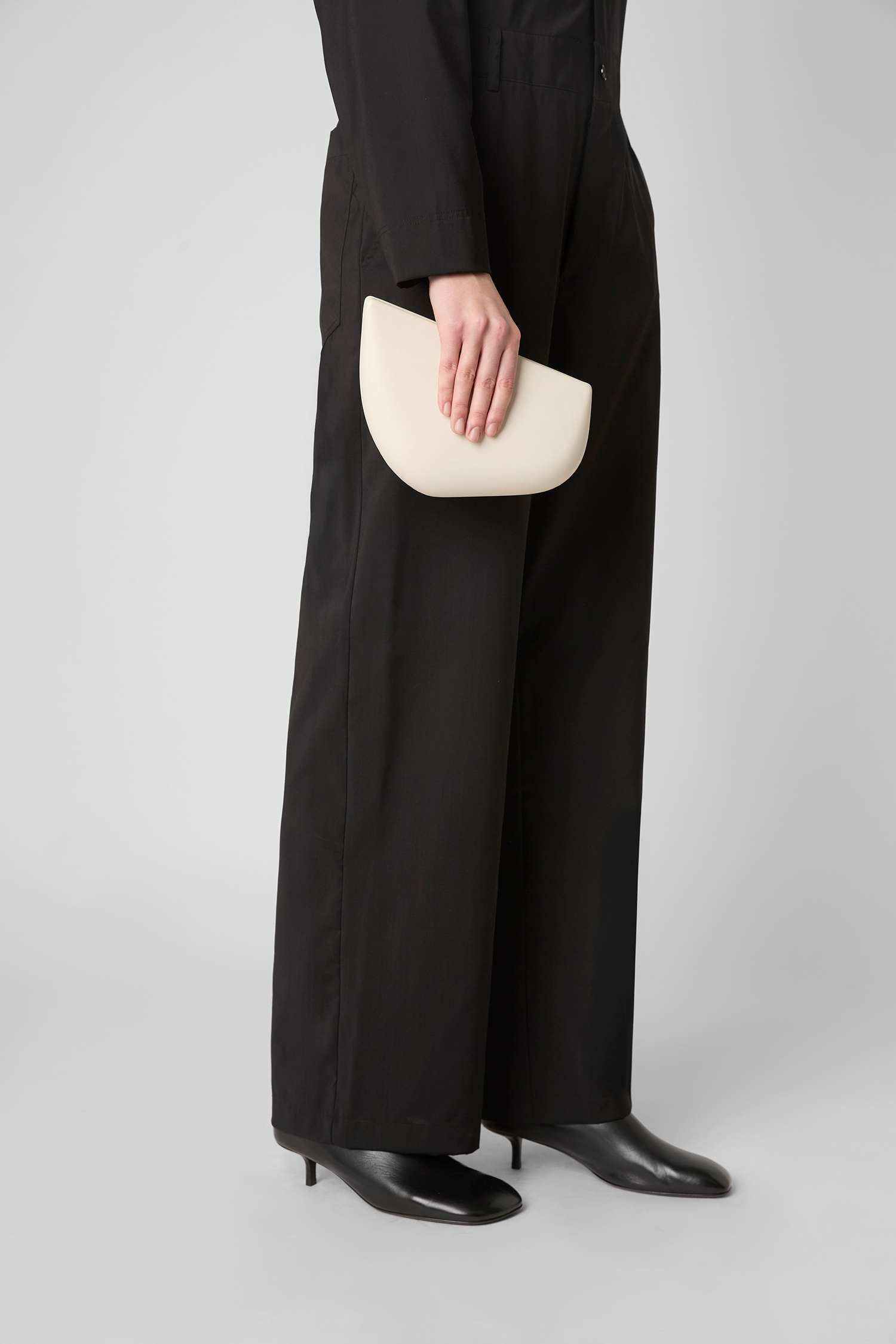 Fasma Mist Leather Clutch