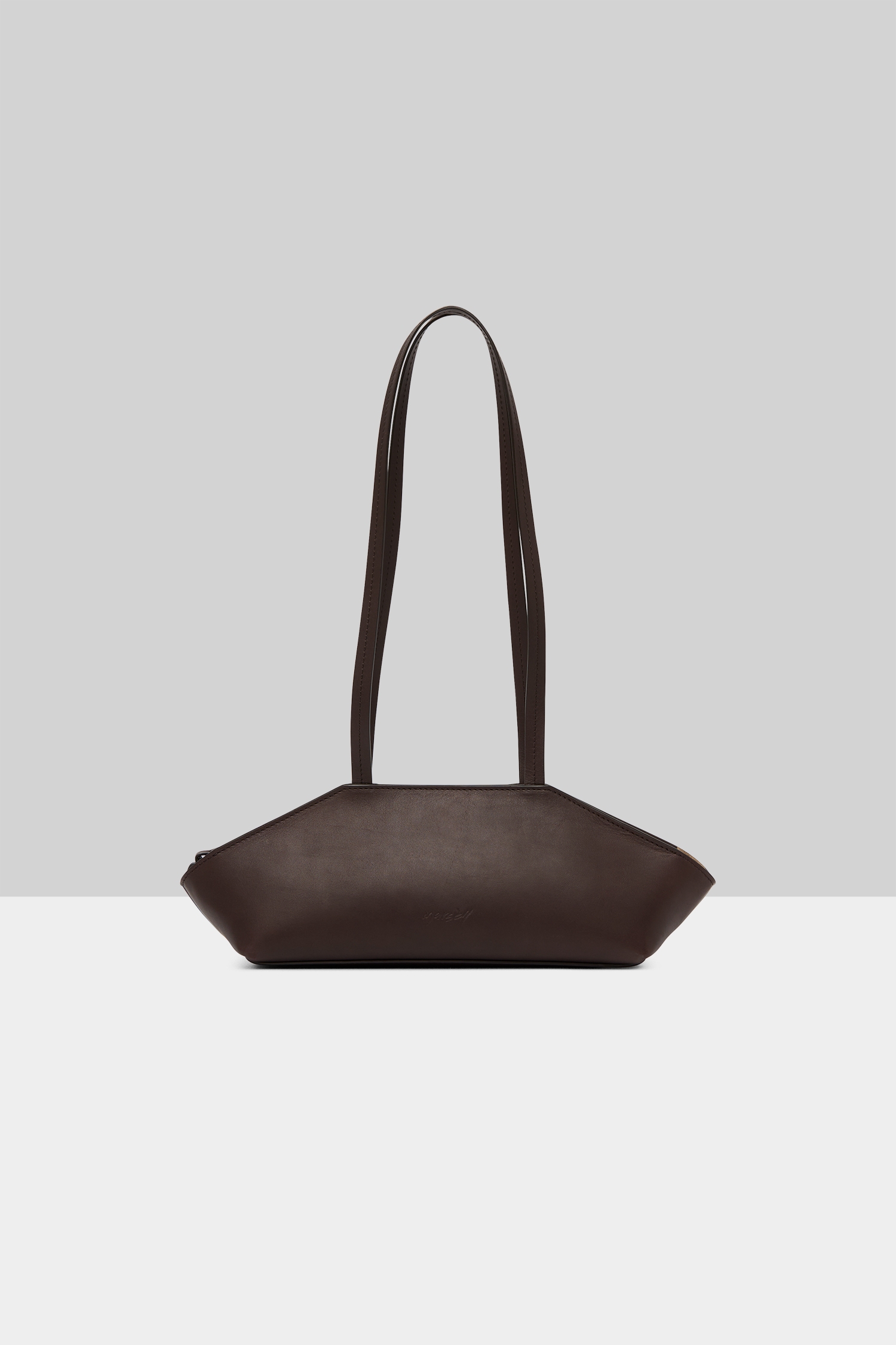 Sapi Dark Brown Leather Shoulder Bag