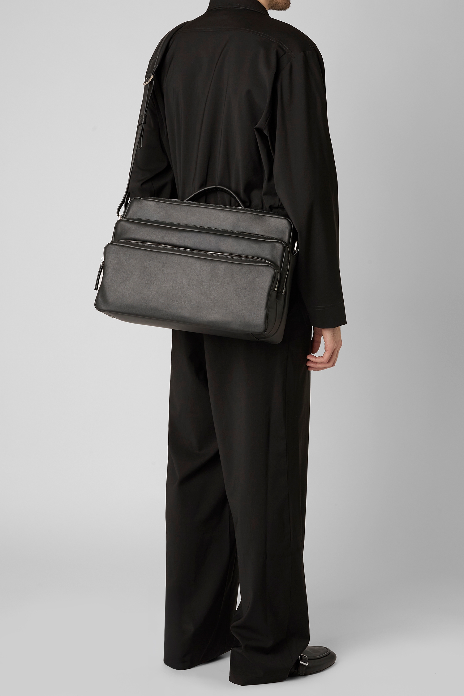 Tripartella Black Laptop Bag
