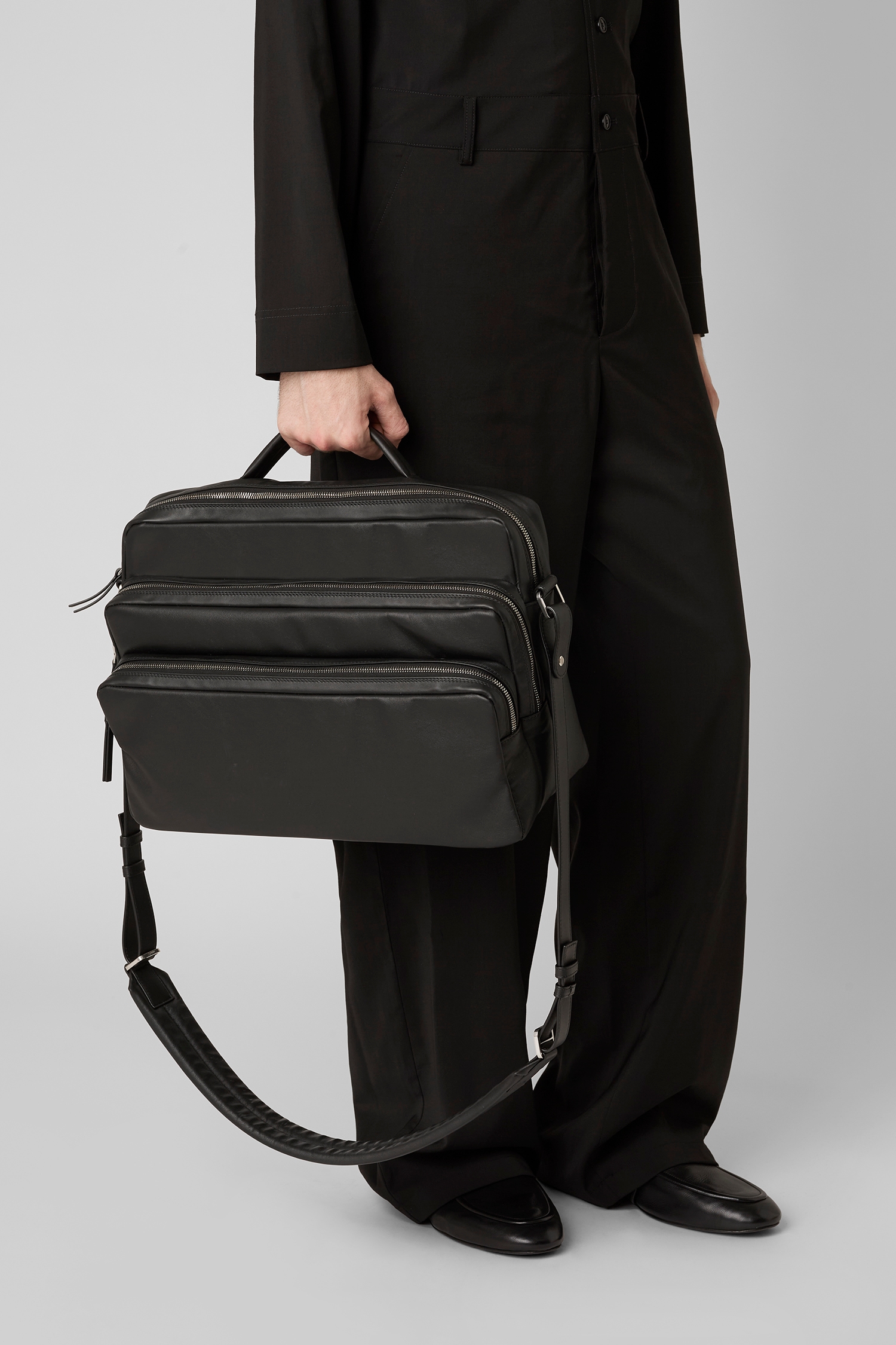 Tripartella Black Laptop Bag