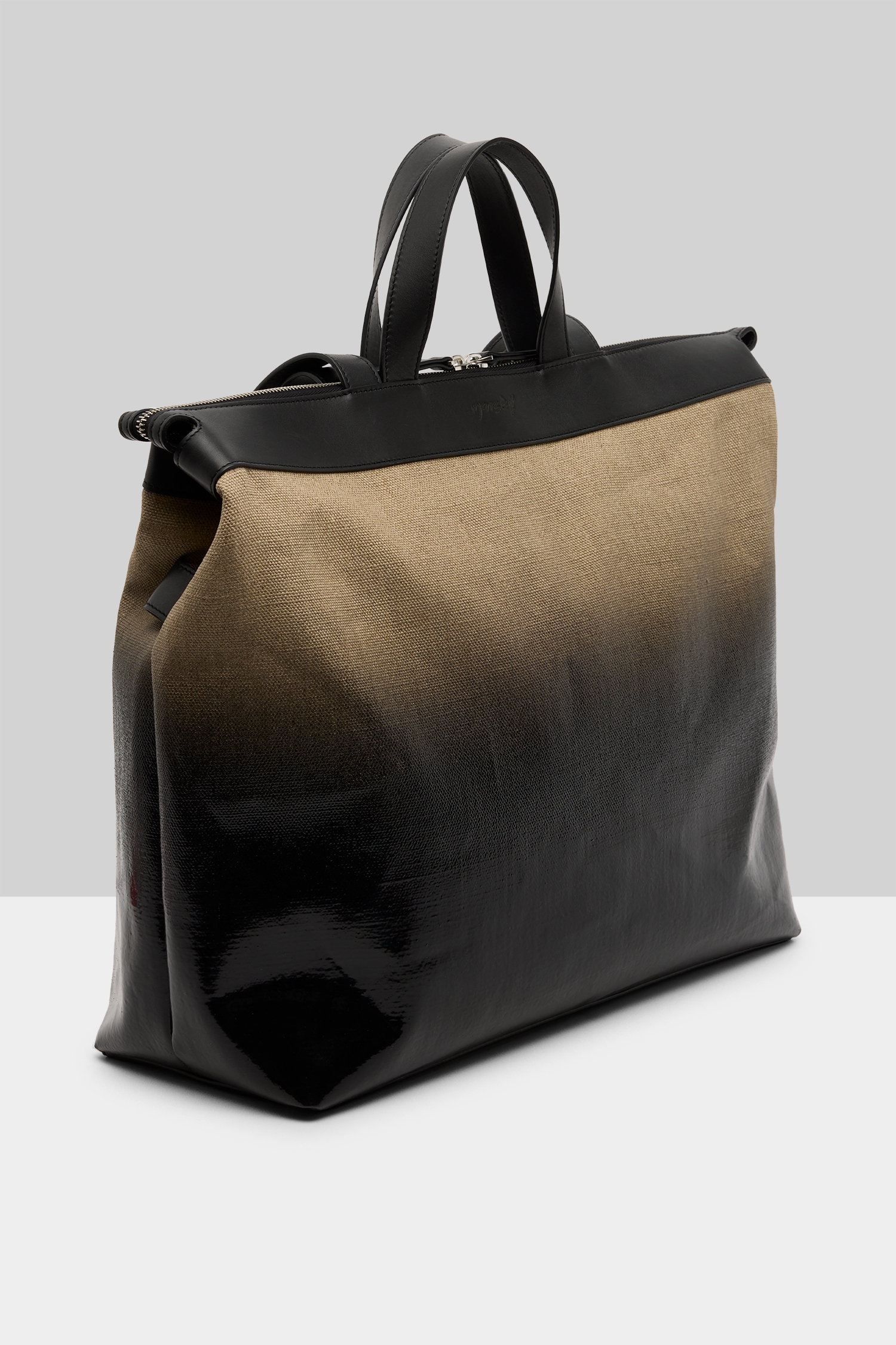 Borso Lino Natural-Black Tote Bag