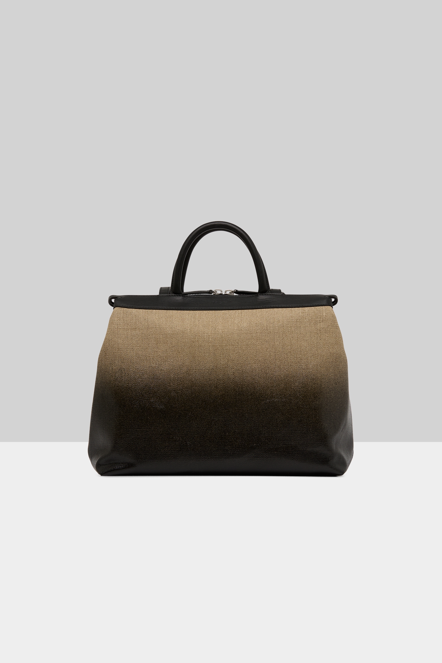 4 Dritta Lino Natural-Black Shoulder Bag
