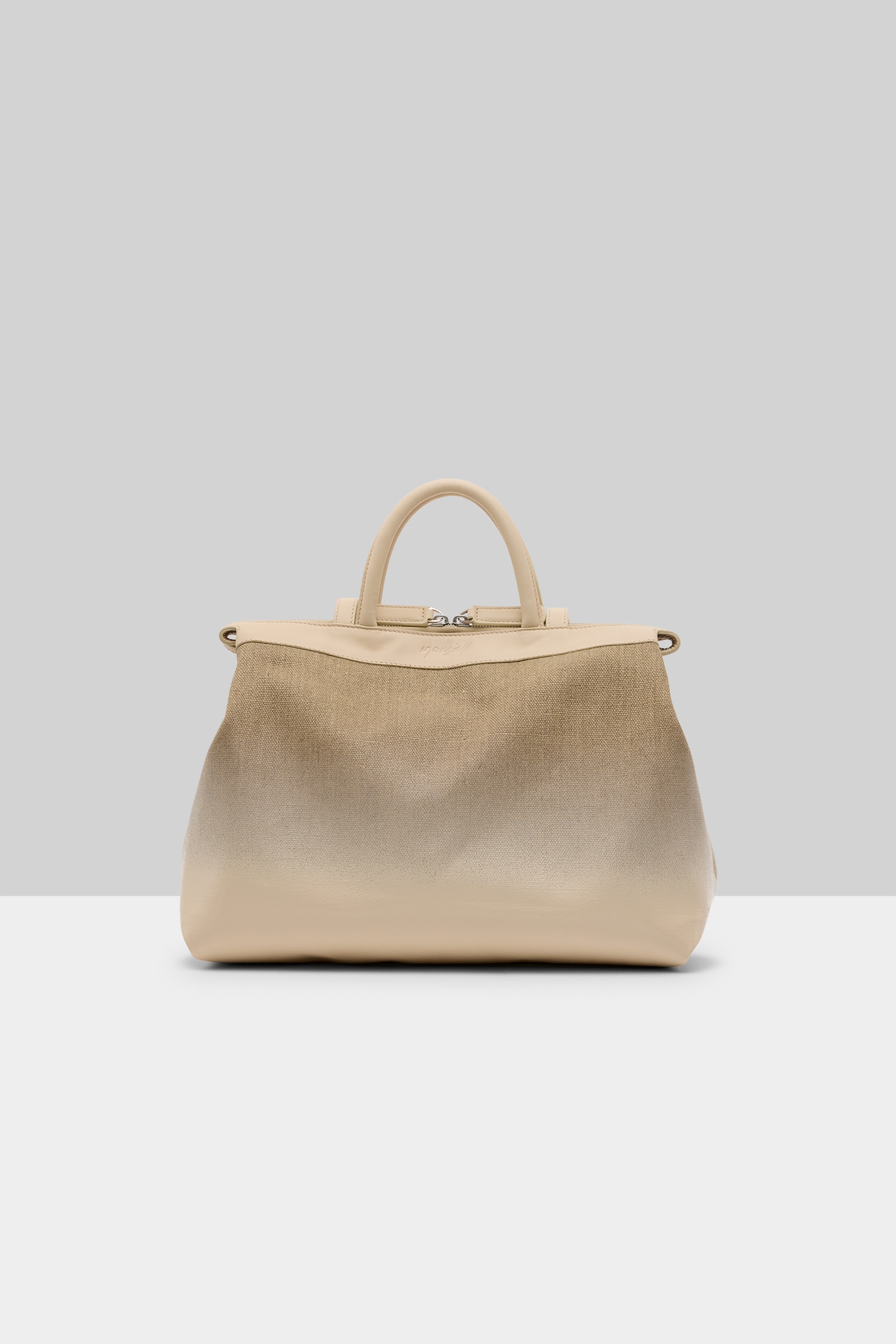 4 Dritta Lino Ivory-Natural Shoulder Bag