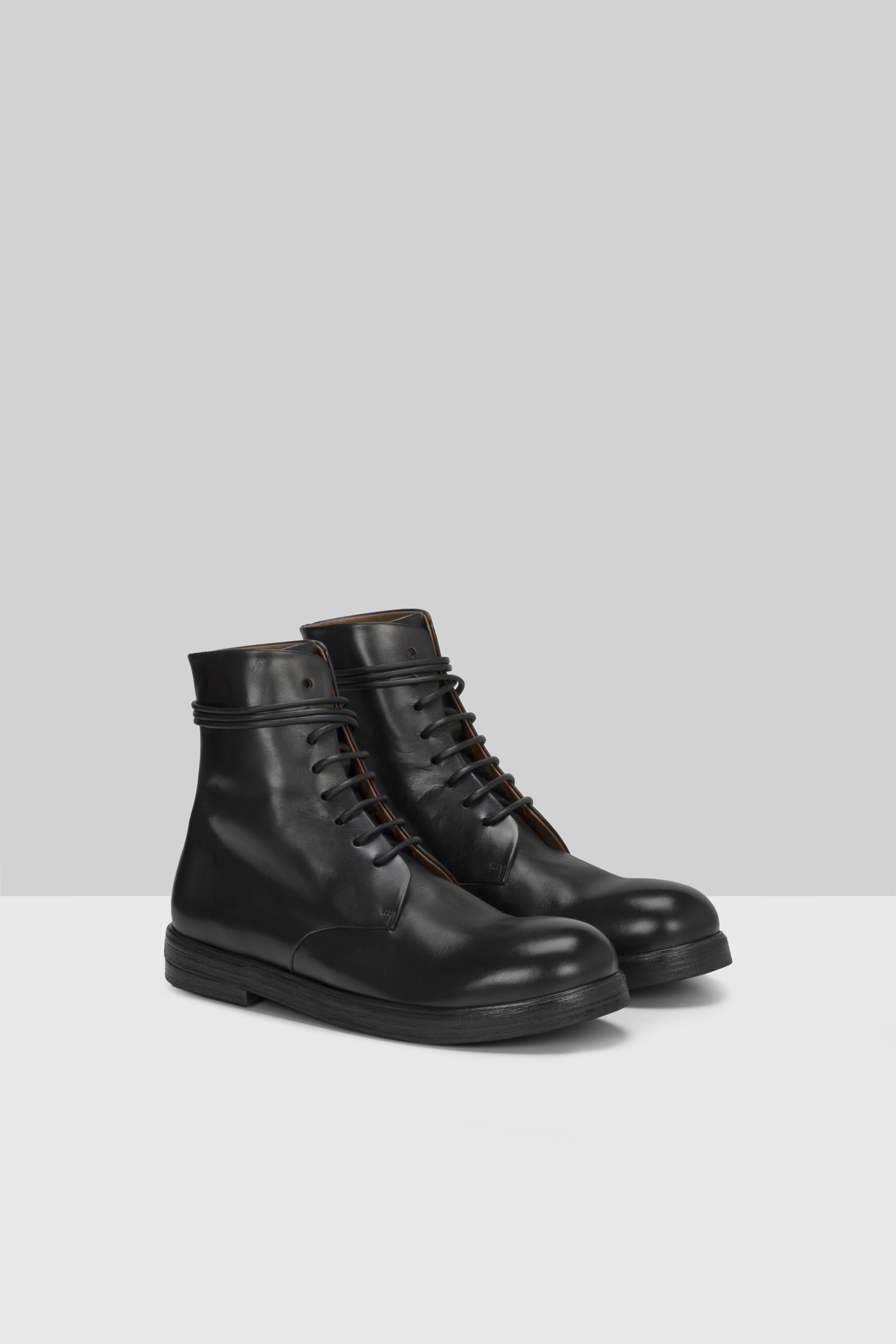 Zucca Zeppa Black Combat Boots