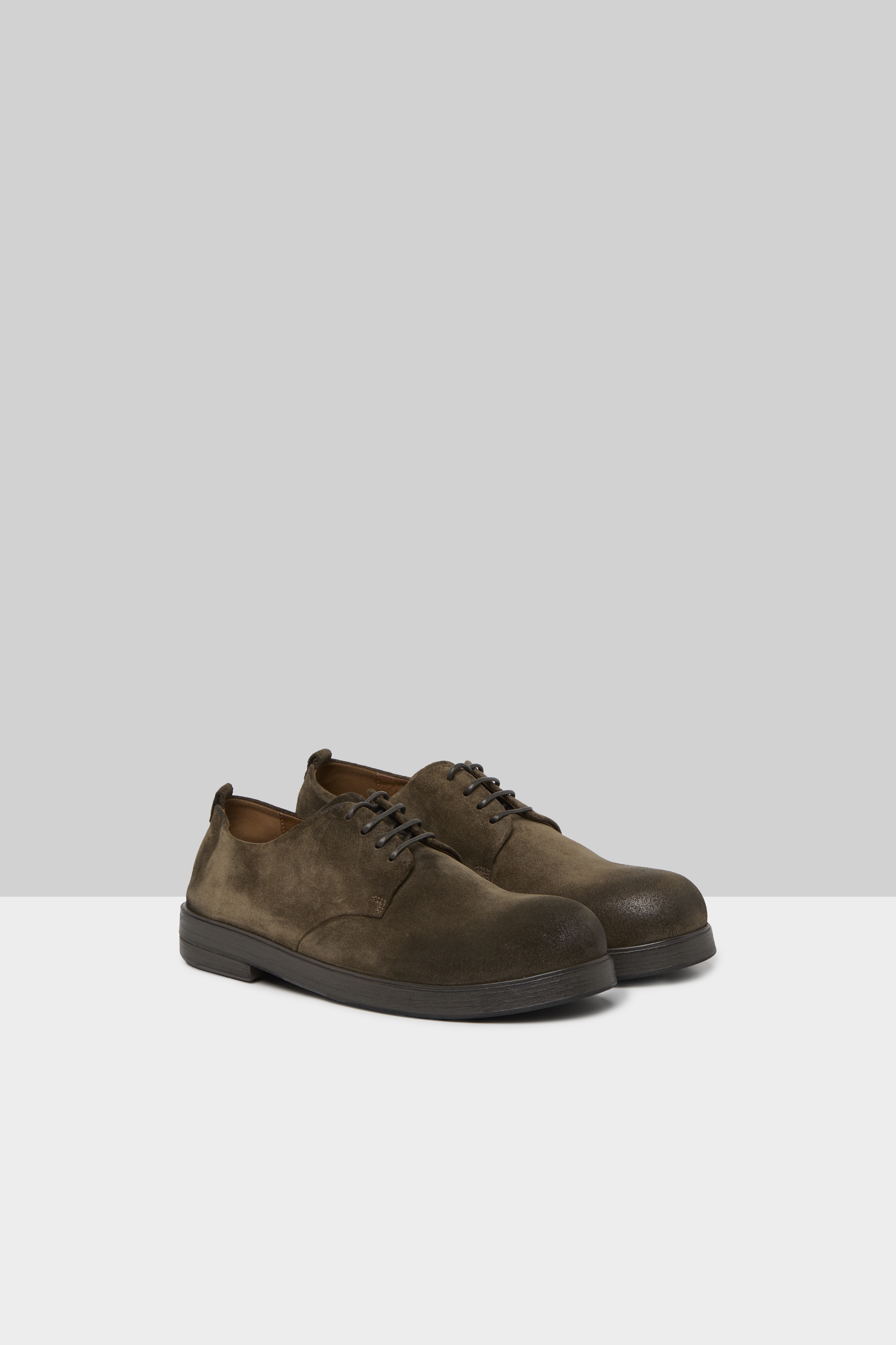 Zucca Zeppa Mortar Suede Derby Shoes