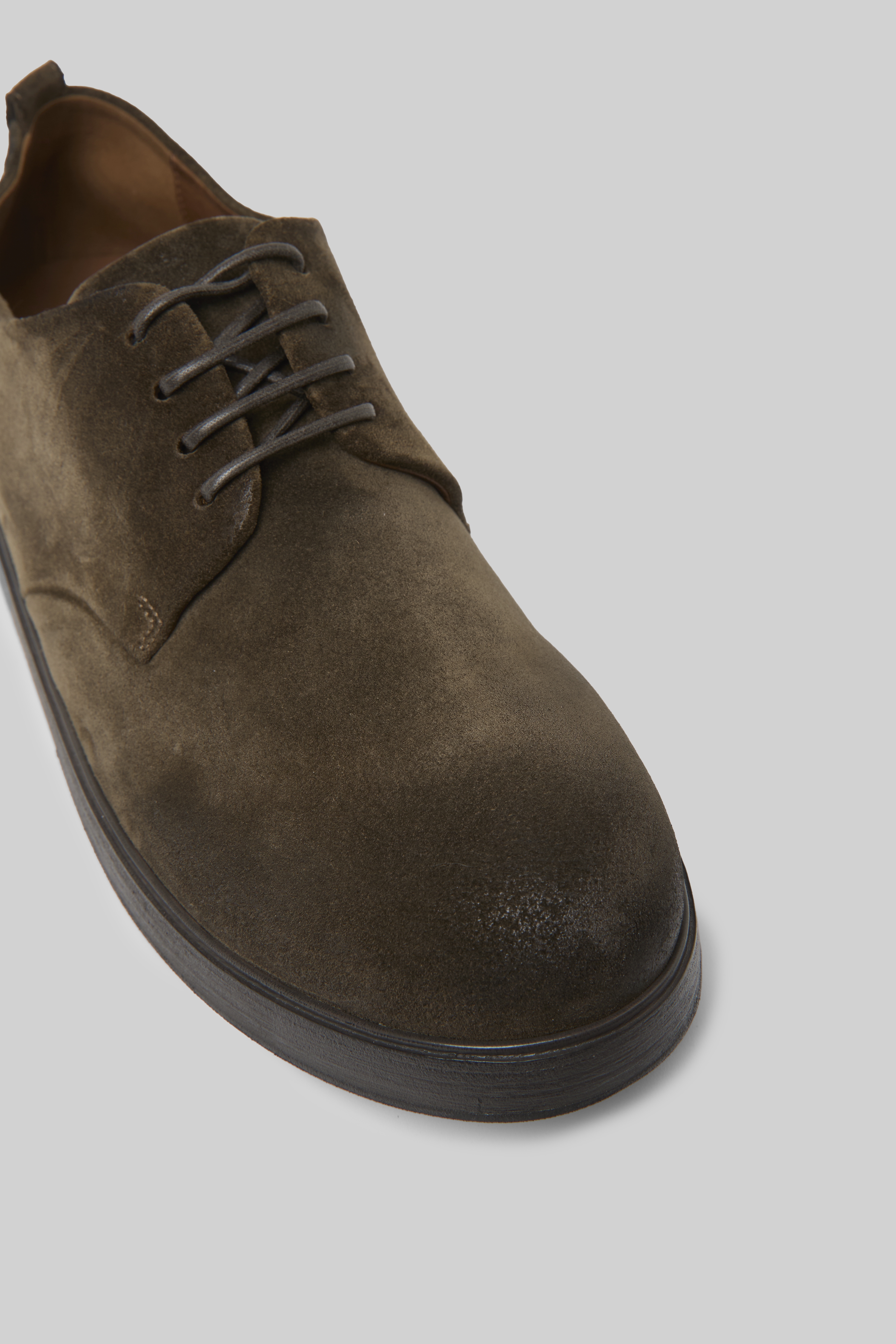 Zucca Zeppa Mortar Suede Derby Shoes