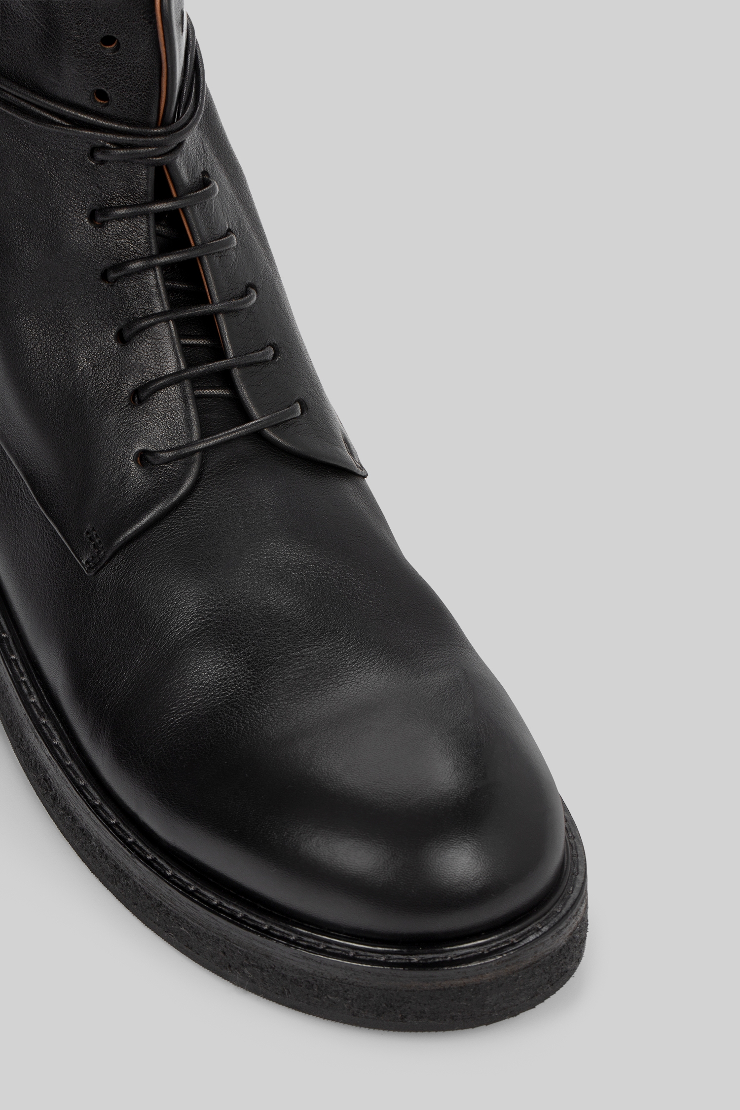 Parrucca Black Leather Combat Boots