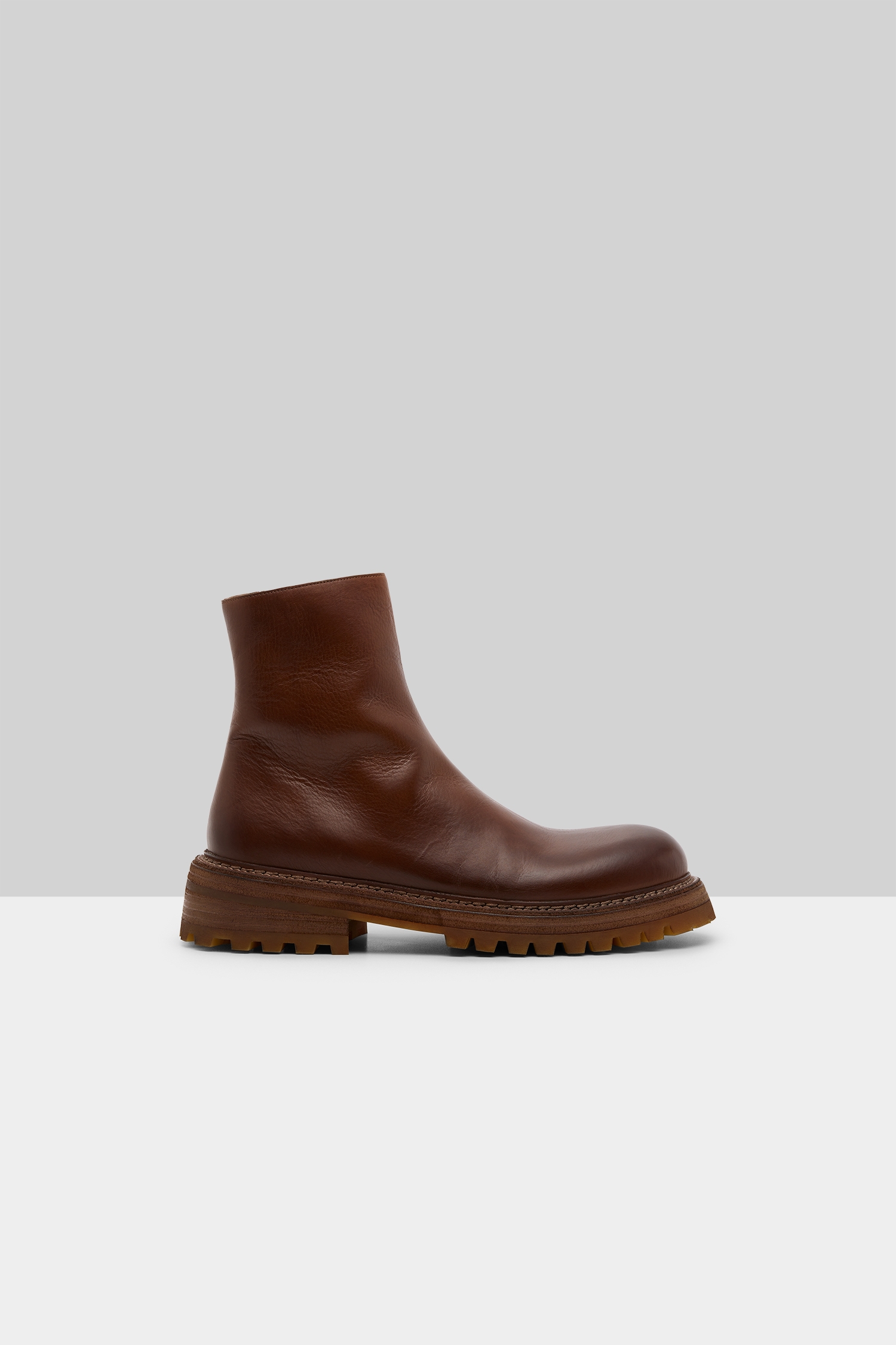 Carrucola Basalt Leather Ankle Boots
