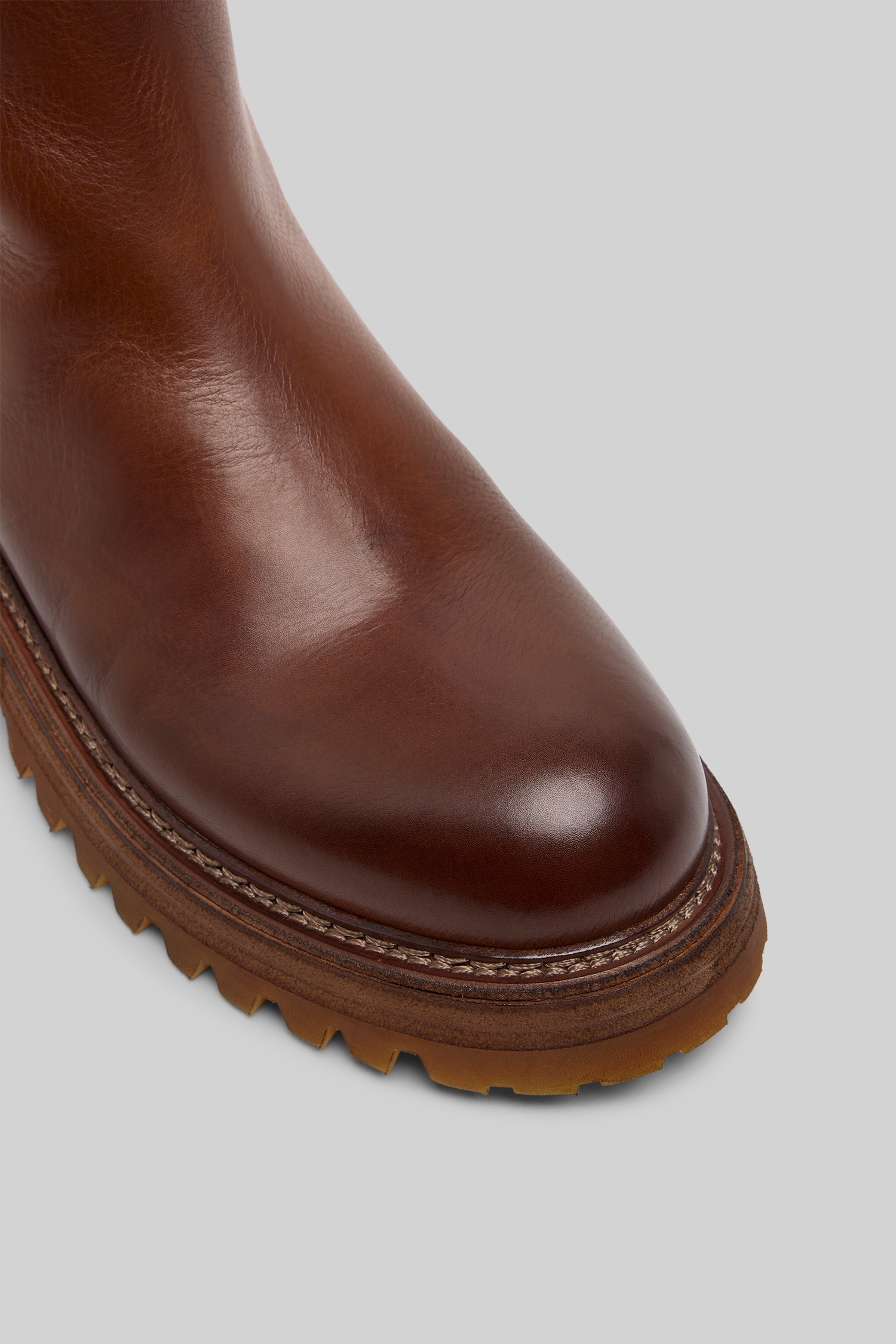 Carrucola Basalt Leather Ankle Boots