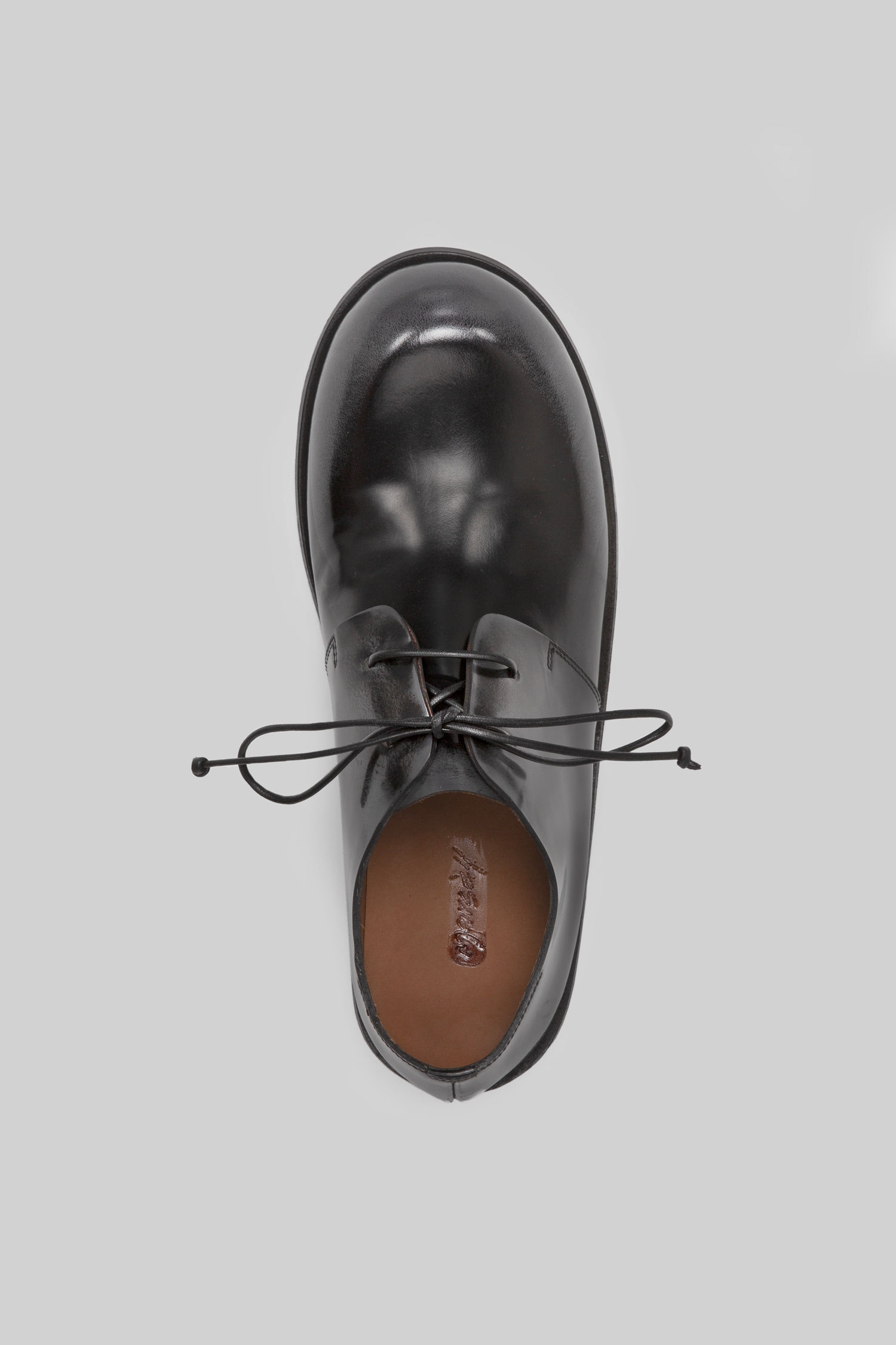 Muso Black-Lead Leather Derby Shoes