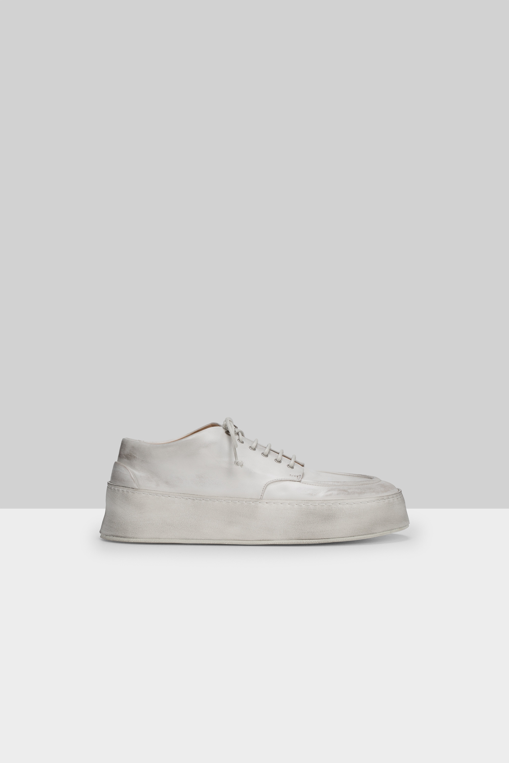 Cassapana White-Grey Derby Shoes