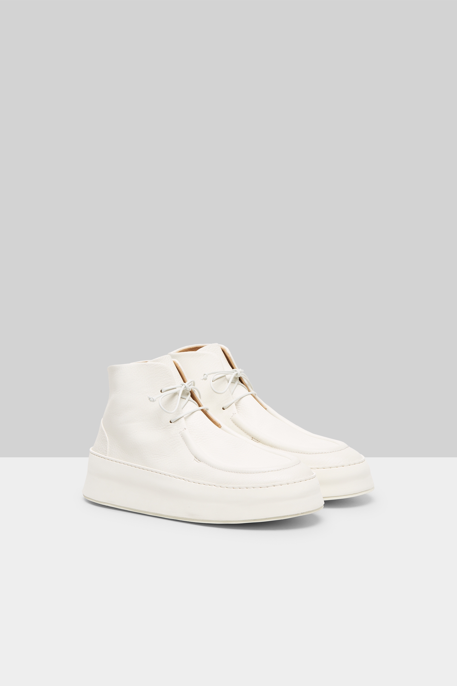 Cassapana Optical White Ankle Boots