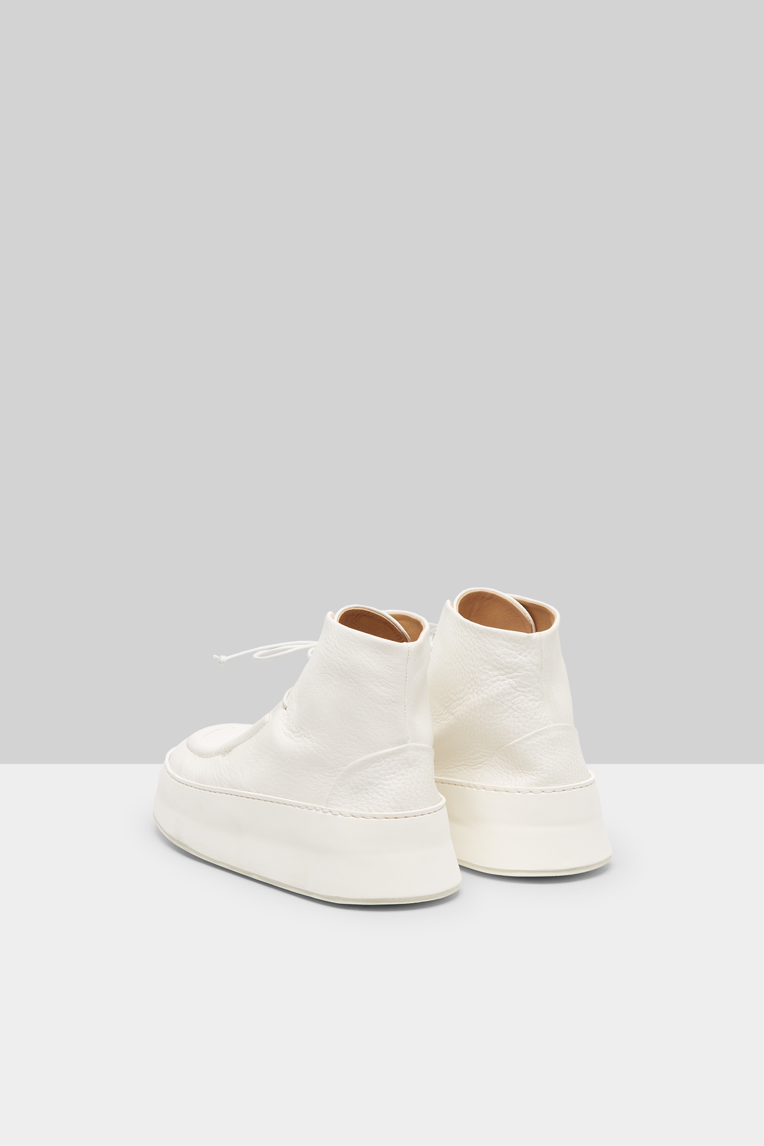 Cassapana Optical White Ankle Boots