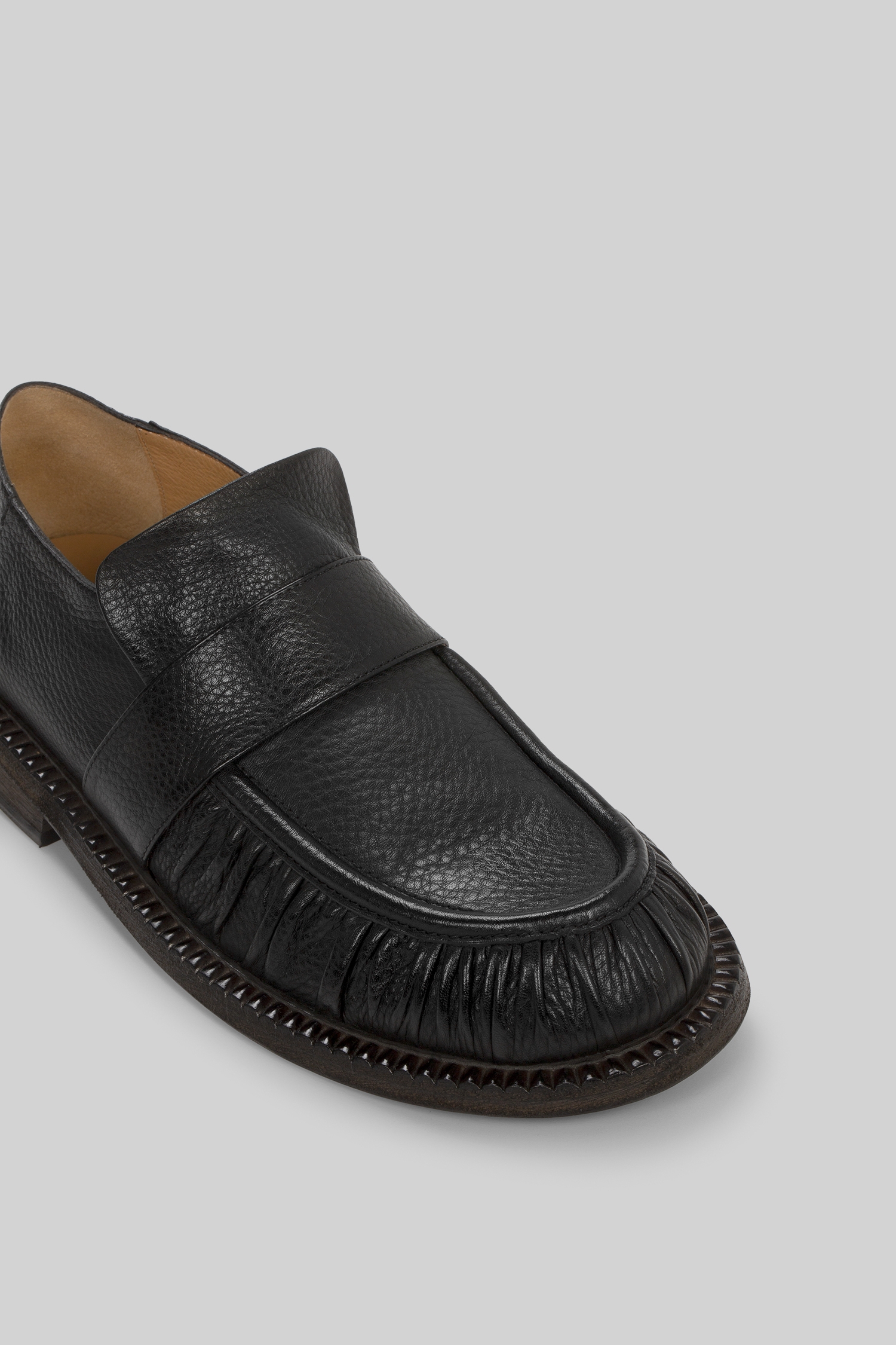 Alluce Estiva Black Leather Loafers