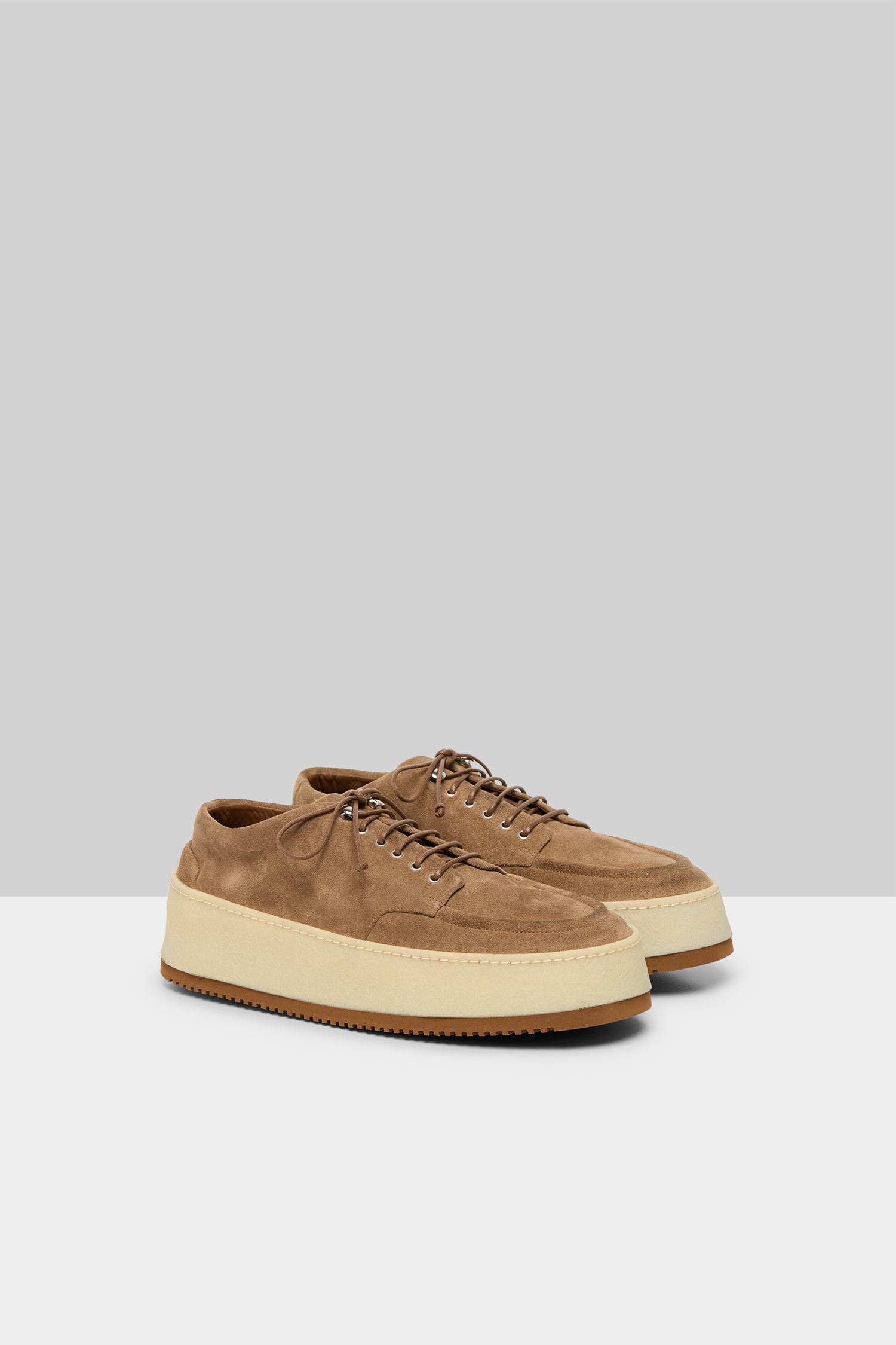 Parapana Hazelnut Suede Derby Shoes