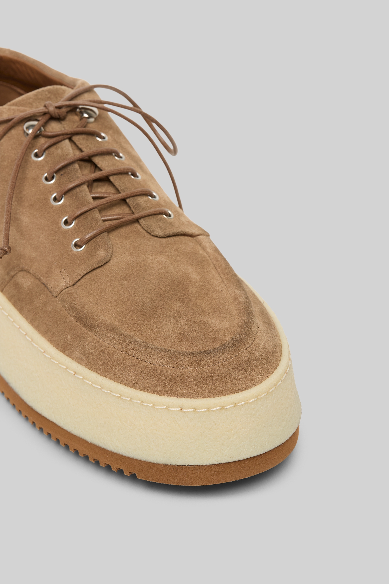 Parapana Hazelnut Suede Derby Shoes